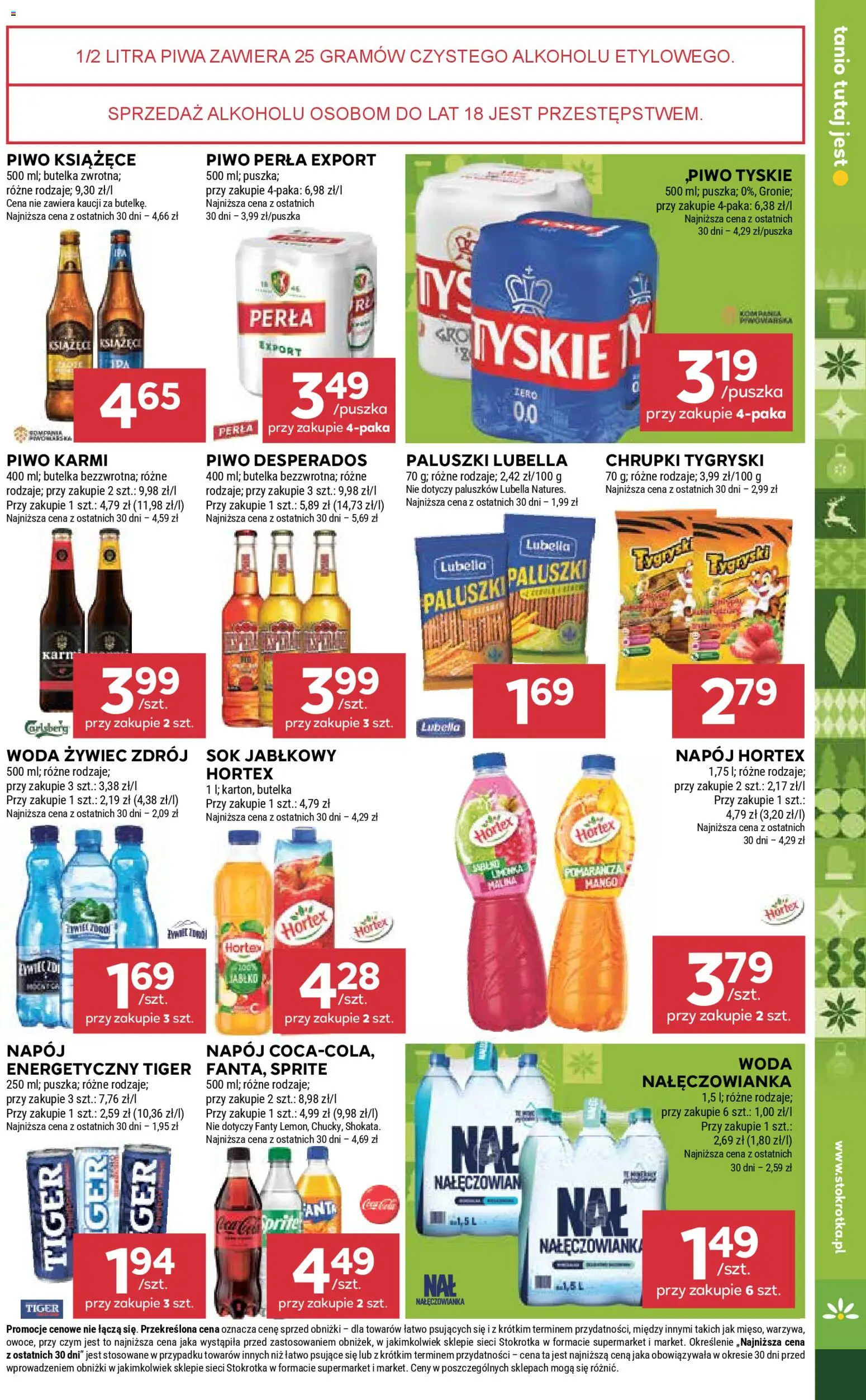 Stokrotka Gazetka od 20.11.2025 | Strona: 21 | Produkty: Mango, Sok jabłkowy, Paluszki, Piwo