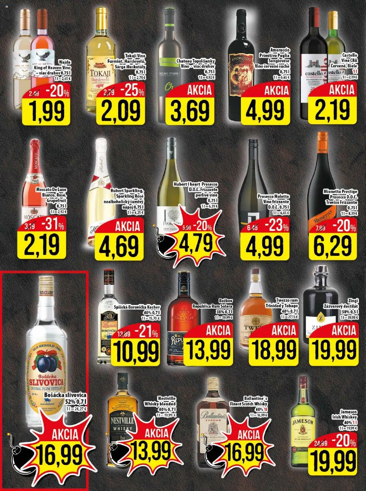 Klas leták │ platný od 25.08.2025 | Strana: 17 | Produkty: Jameson, Božkov, Grapefruit, Destilát