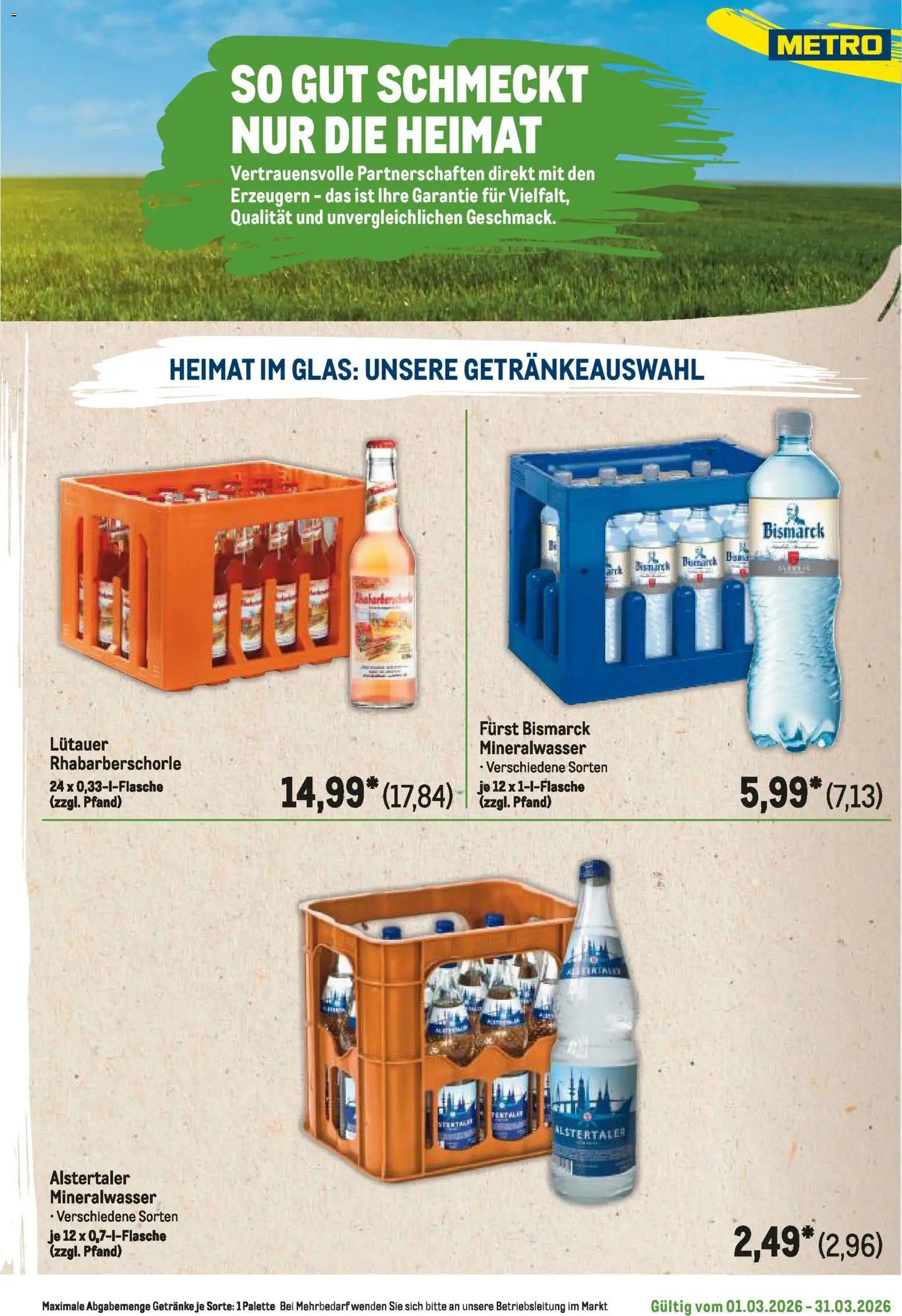 Metro Regionaler Flyer – gültig ab 01.03.2026 | Seite: 27 | Produkte: Mineralwasser