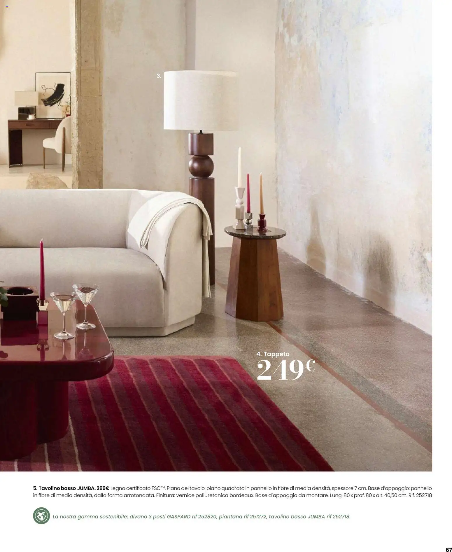 Volantino Maisons du Monde del 12.02.2026 | Pagina: 67 | Prodotti: Tavolino, Divano, Tavolo, Tappeto