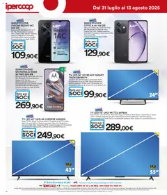 Volantino Ipercoop del 31.07.2025 | Pagina: 28 | Prodotti: Xiaomi, smart TV, TV, USB
