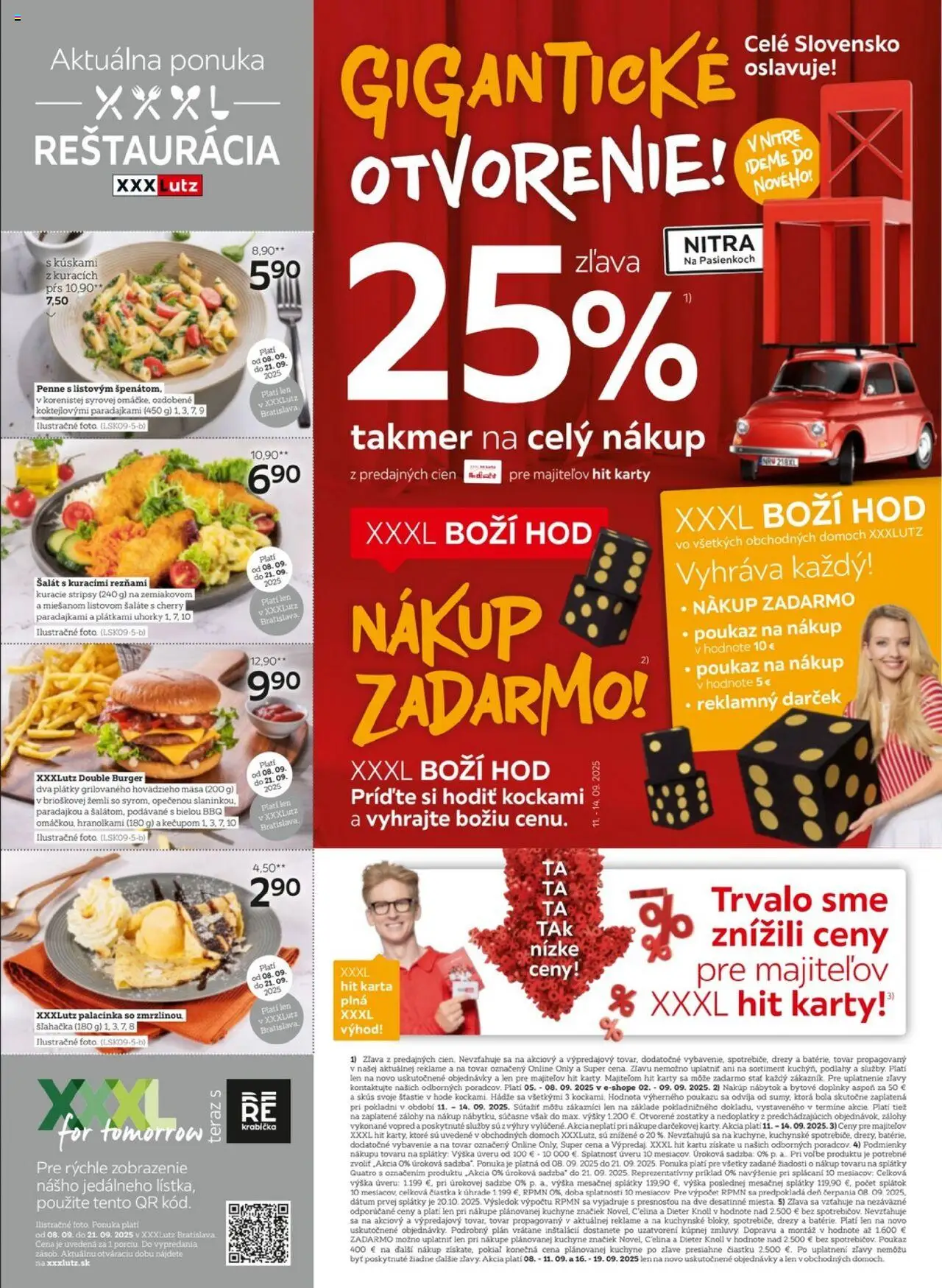Nové XXXLutz akcie – leták je platný od 08.09.2025 | Strana: 2 | Produkty: Nábytok, Drezy, Šalát