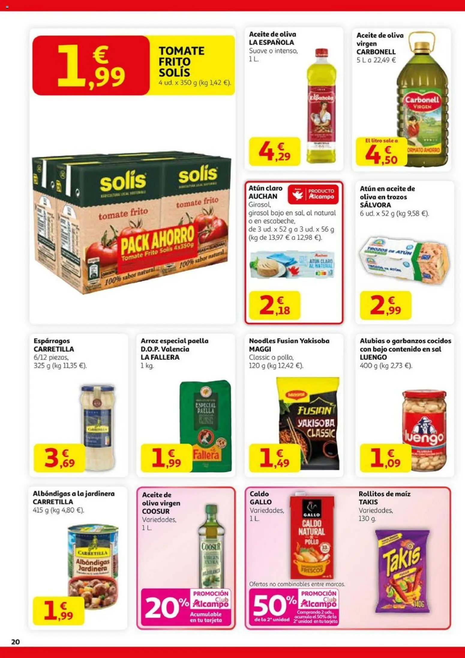 Alcampo - Black Friday │ válido desde el 06.11.2025 | Página: 20 | Productos: Jardinera, Arroz, Aceite de oliva, Atún claro