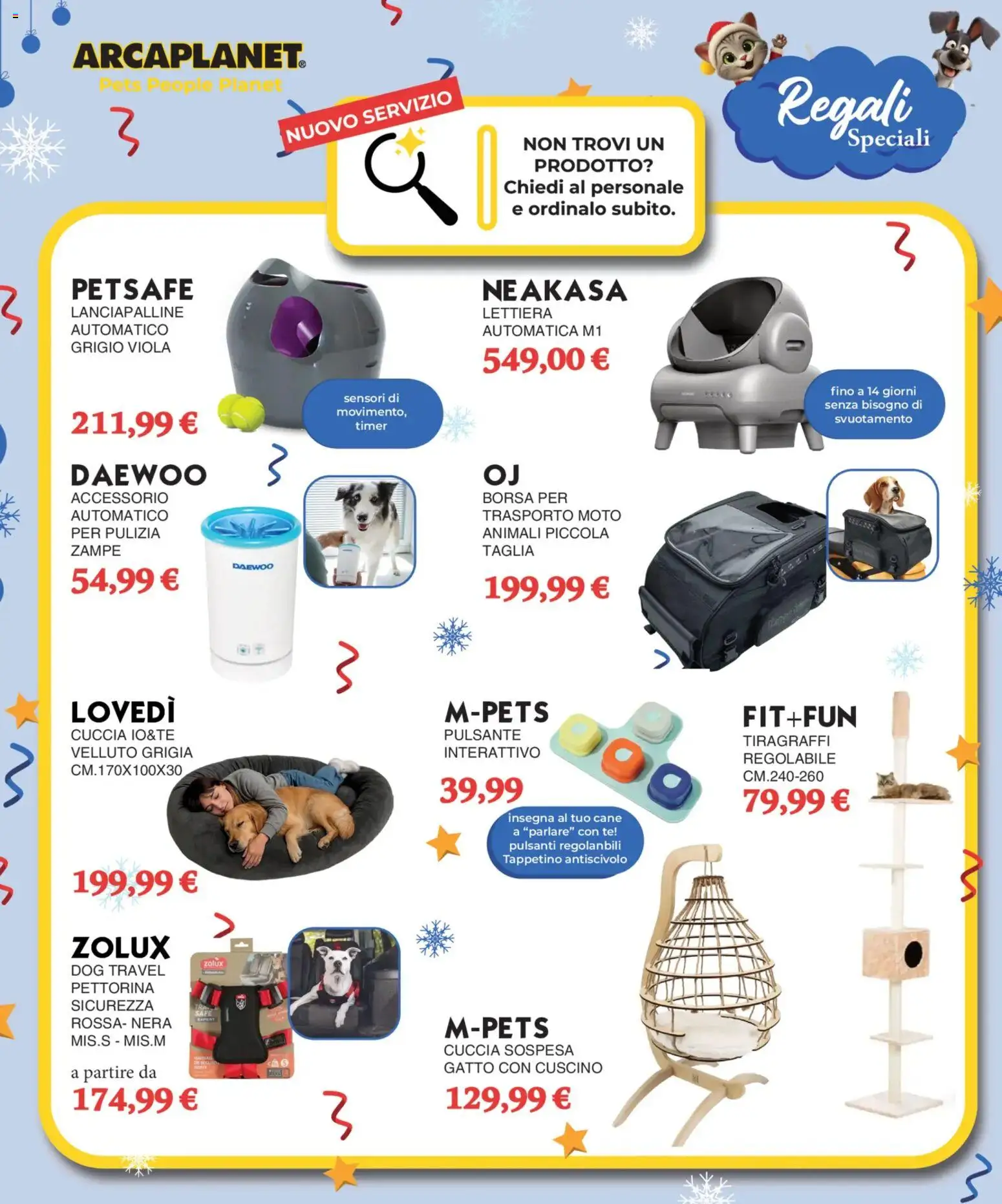 Volantino Arcaplanet del 29.12.2025 | Pagina: 15 | Prodotti: Tè, Tiragraffi, Borsa, Cuscino