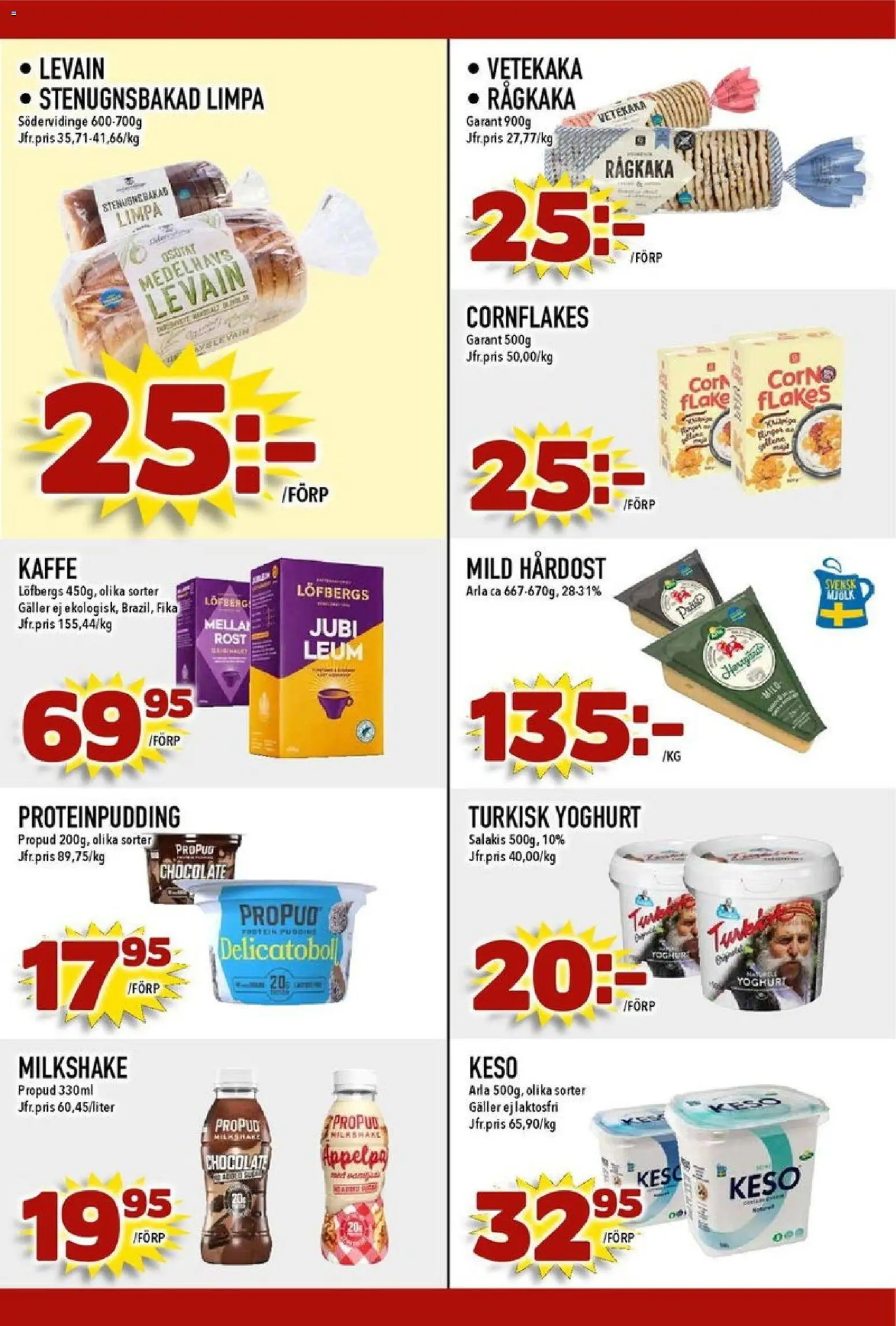 Nya Pulsen reklamblad aktuell från 10.11.2025 | Sida: 18 | Produkter: Proteinpudding, Cornflakes, Galler, Yoghurt
