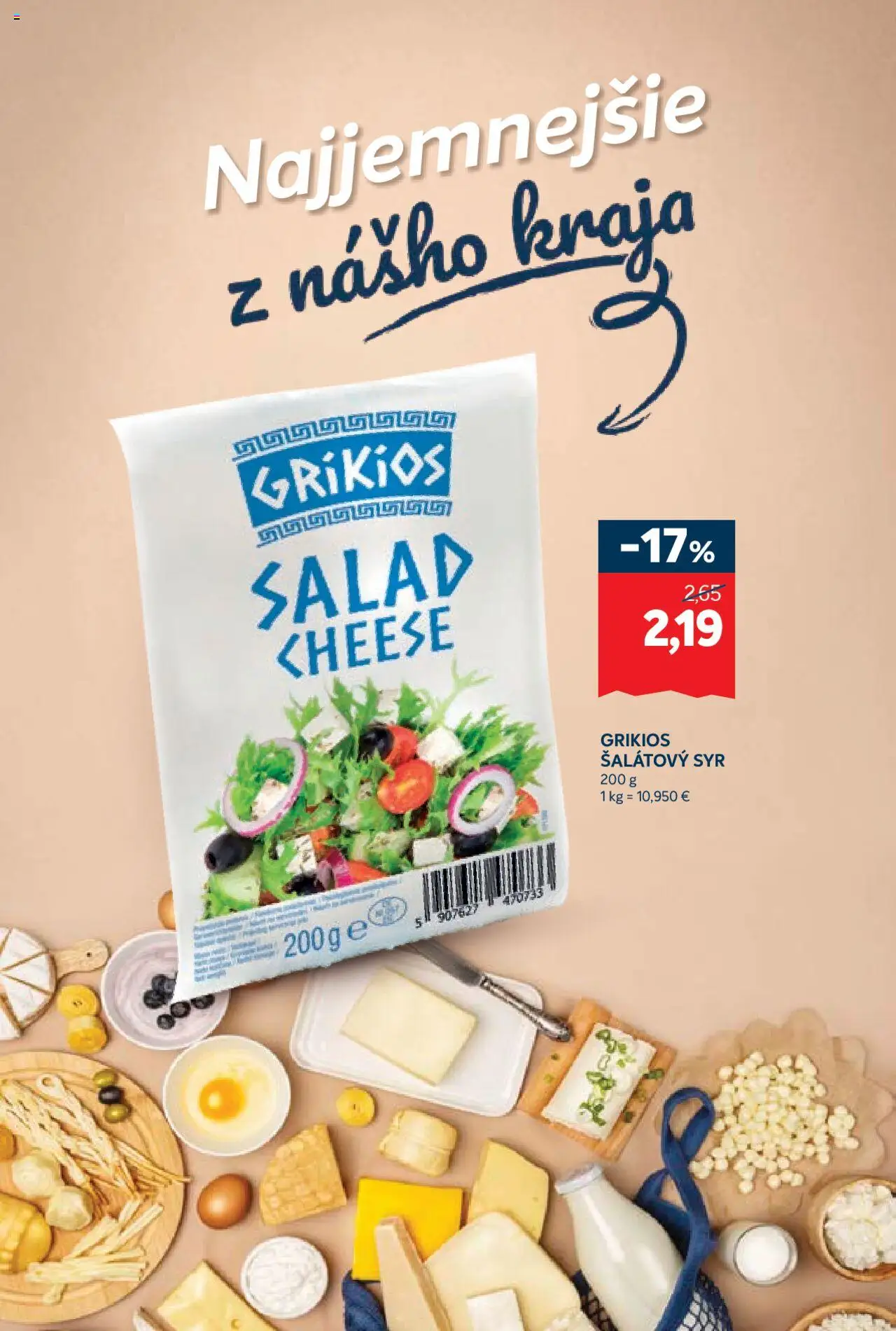 Nové Kraj akcie – leták je platný od 09.10.2025 | Strana: 7 | Produkty: Syr
