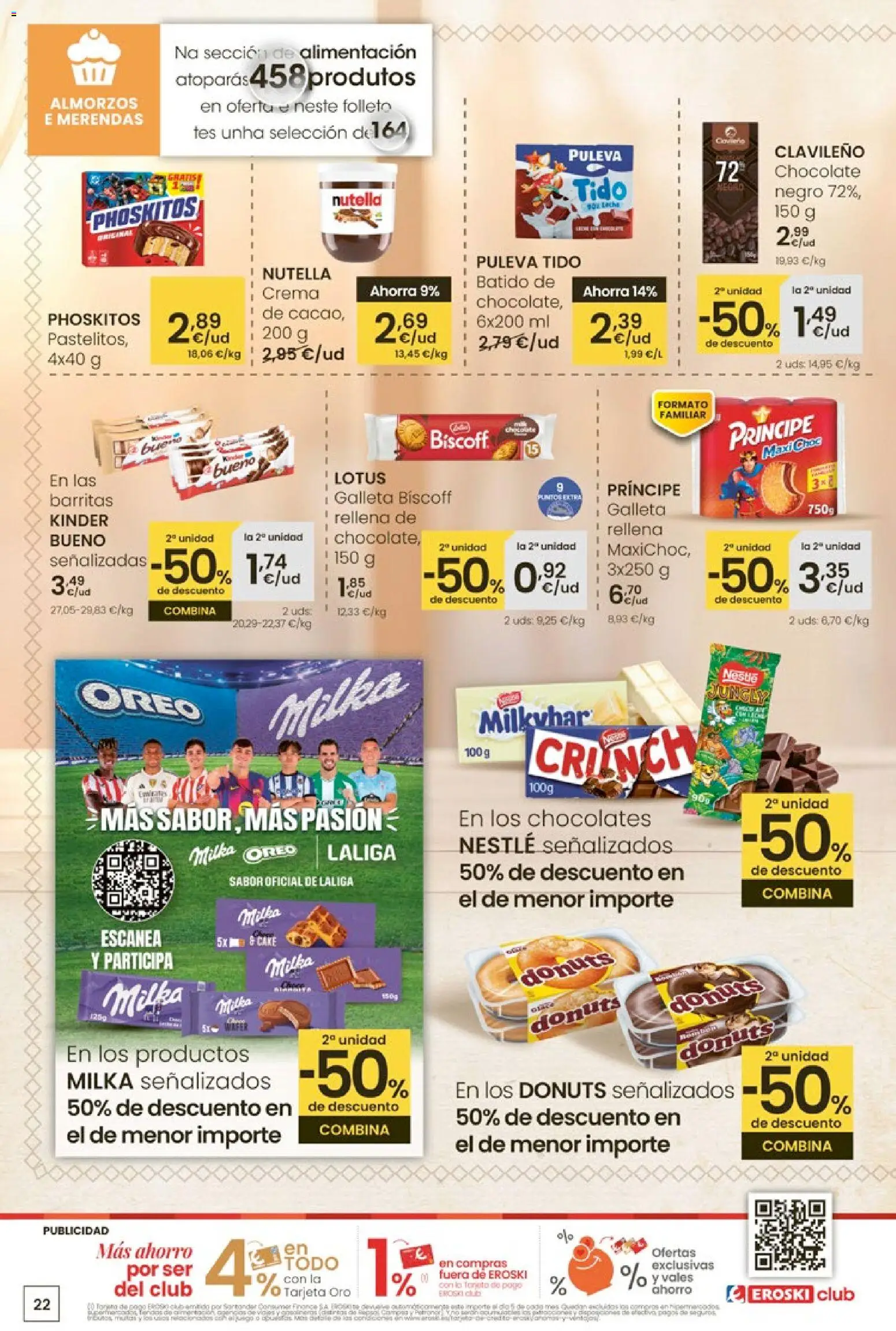 Eroski - Entroido do aforro │ válido desde el 29.01.2026 | Página: 22 | Productos: Chocolate, Crema, Donuts