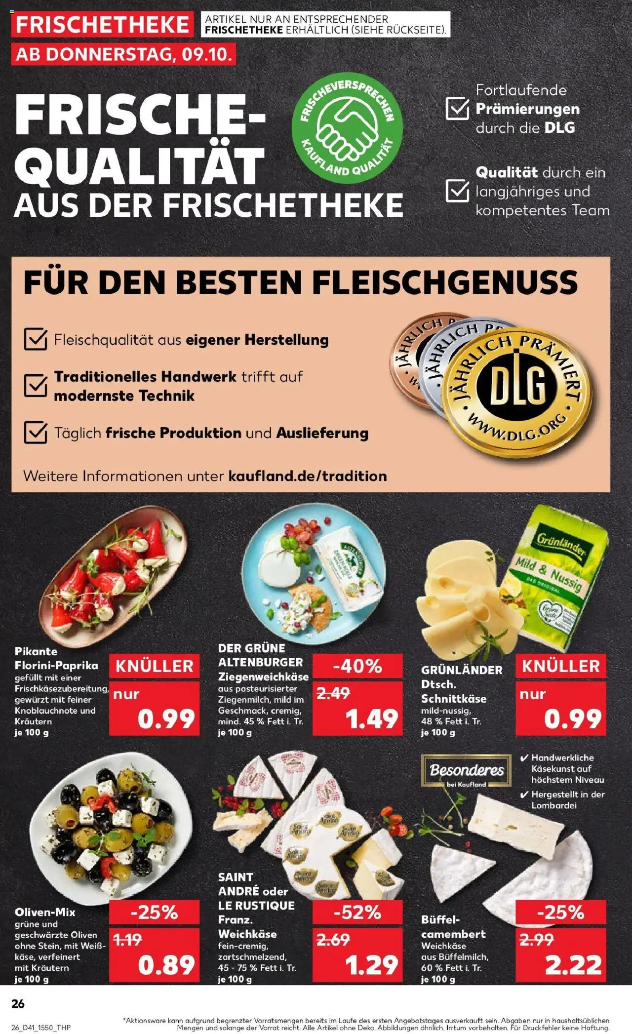 Kaufland prospekt Ahlen	 – gültig ab 09.10.2025 | Seite: 26 | Produkte: Grunlander