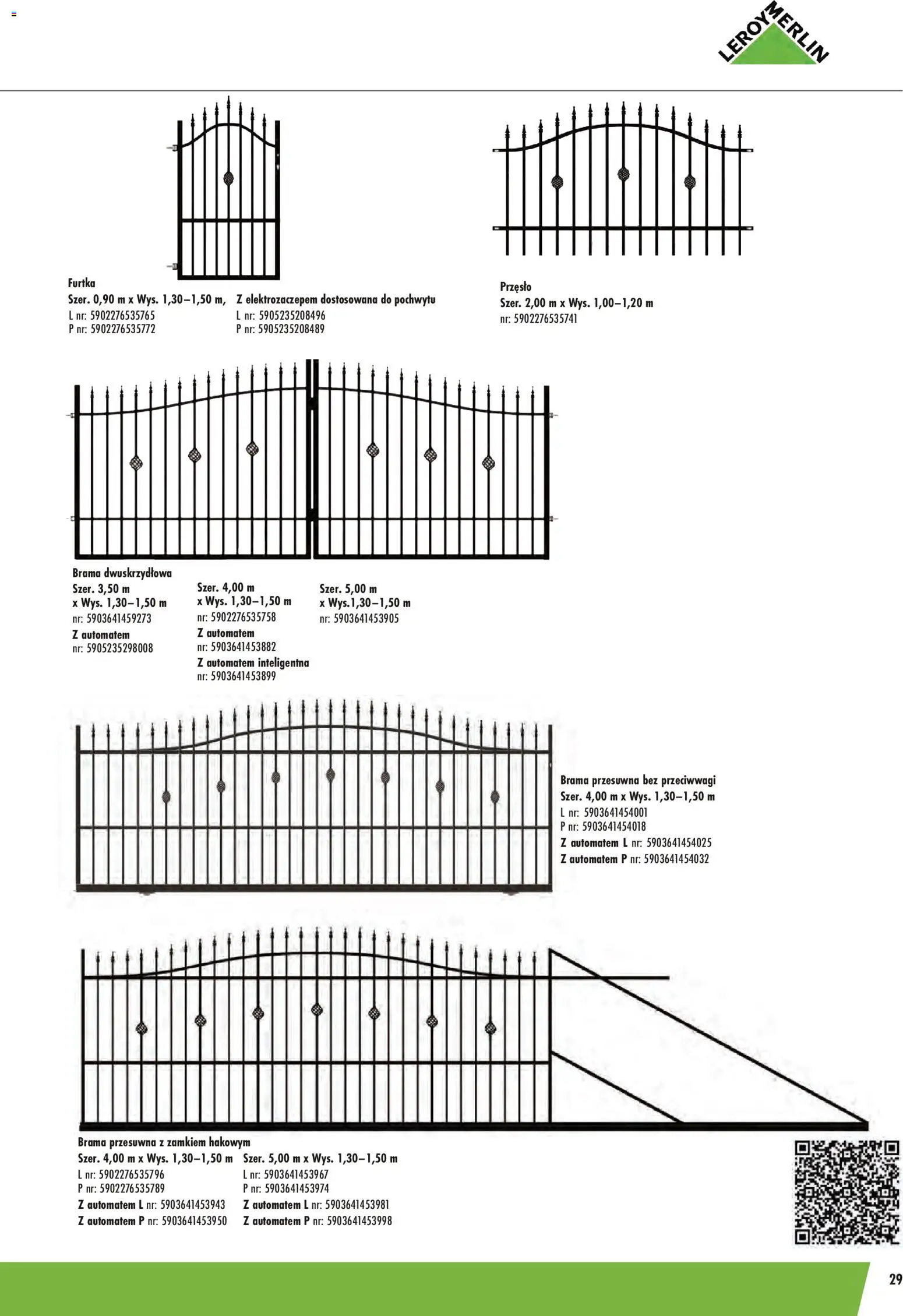 Leroy Merlin gazetka - Ogrodzenia Polbram od 09.03.2026 | Strona: 29
