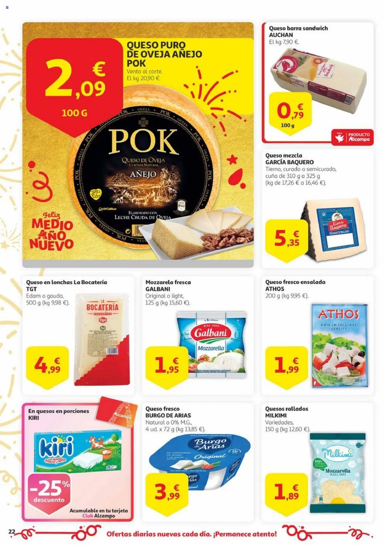 Alcampo -  Canarias │ válido desde el 17.06.2025 | Página: 22 | Productos: Queso de oveja, Queso, Queso fresco, Ensalada
