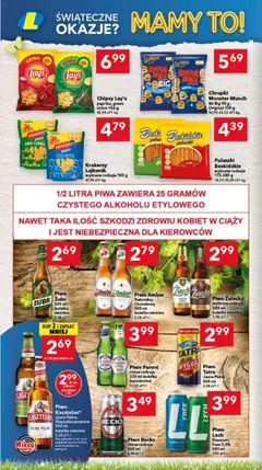 Pogląd oferty "Lewiatan gazetka - Gdańsk" - ważna od 26.03.2026 | Strona: 14 | Produkty: Chipsy, Paluszki, Krakersy, Piwo