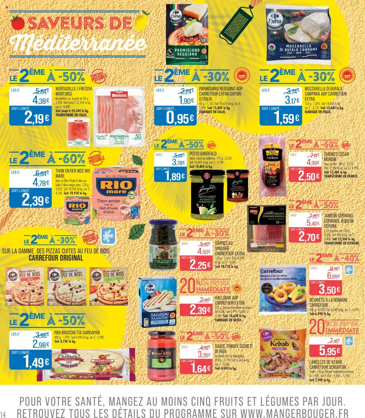  | Page: 14 | Produits: Halloumi, Chorizo, Jambon serrano, Thé