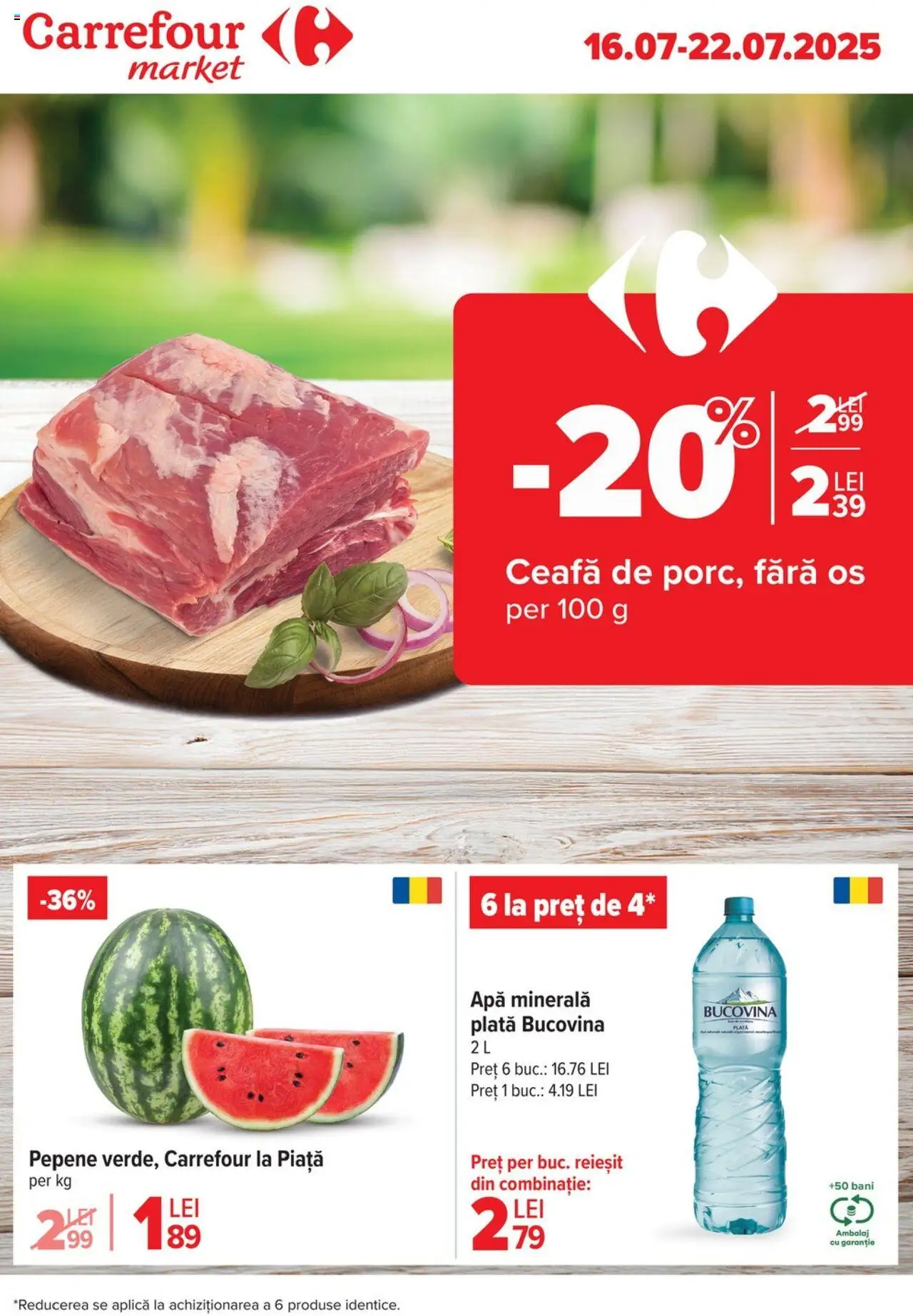 Carrefour catalog - Market – valabil de la 16.07.2025 | Pagină: 1 | Produse: Yazı tahtası kalemi, Apă