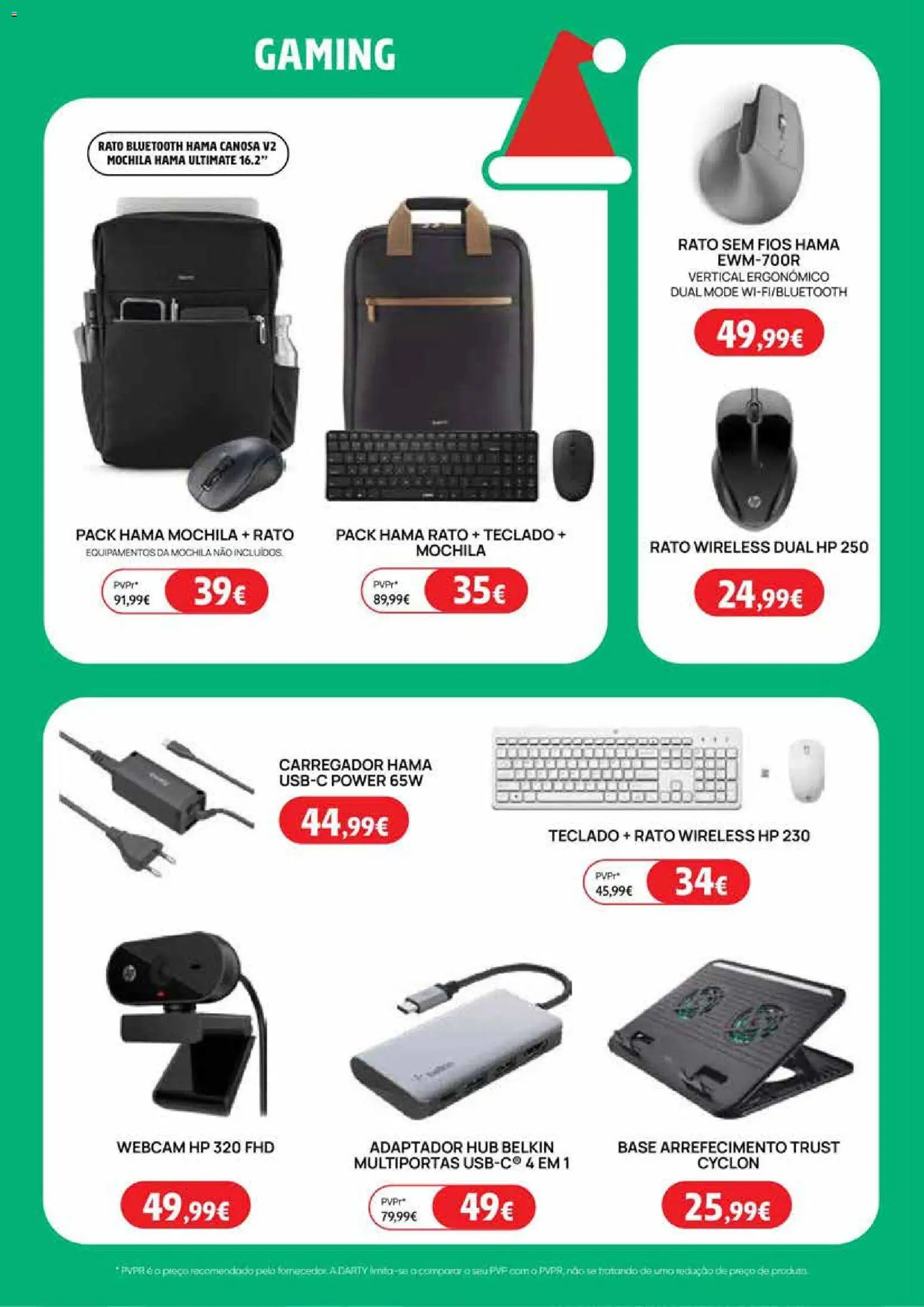 Darty - folheto │ válido de 02.12.2025 | Página: 34 | Produtos: Mochila, Teclado, Adaptador, Base