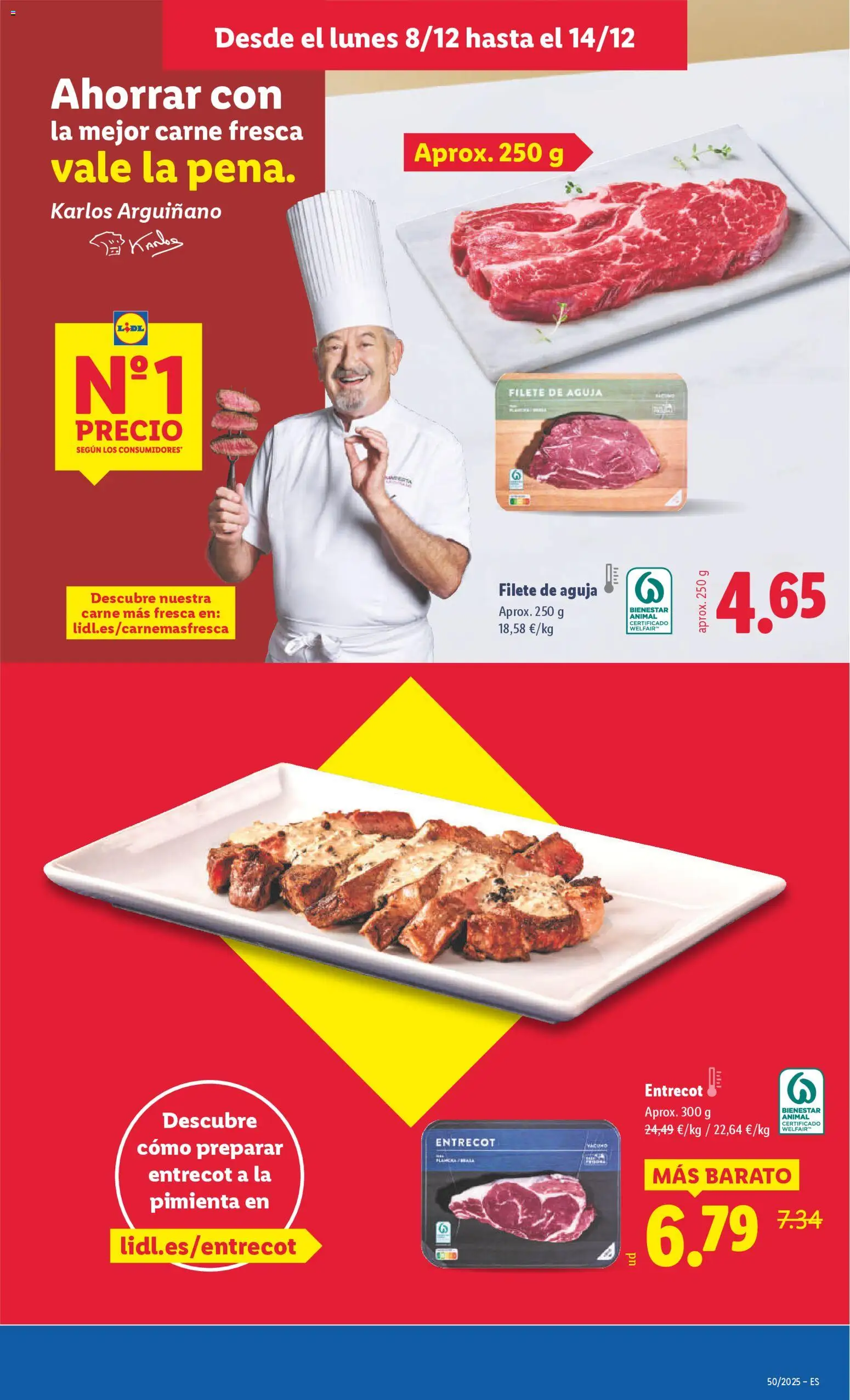 Lidl folleto │ válido desde el 08.12.2025 | Página: 9 | Productos: Filete