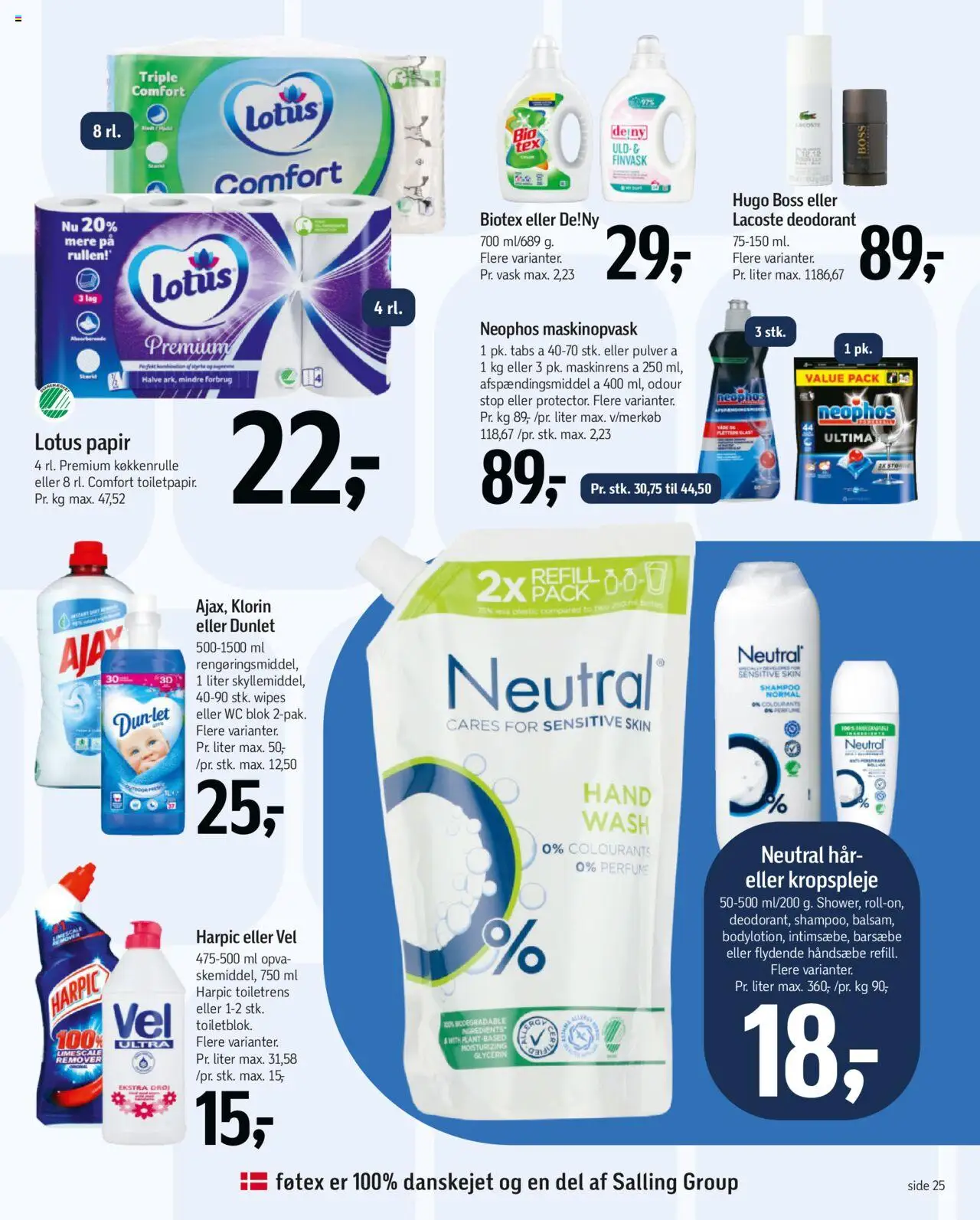 Føtex tilbudsavis – gyldig fra 17.10.2025 | Side: 39 | Produkter: Shampoo, Deodorant, WC blok