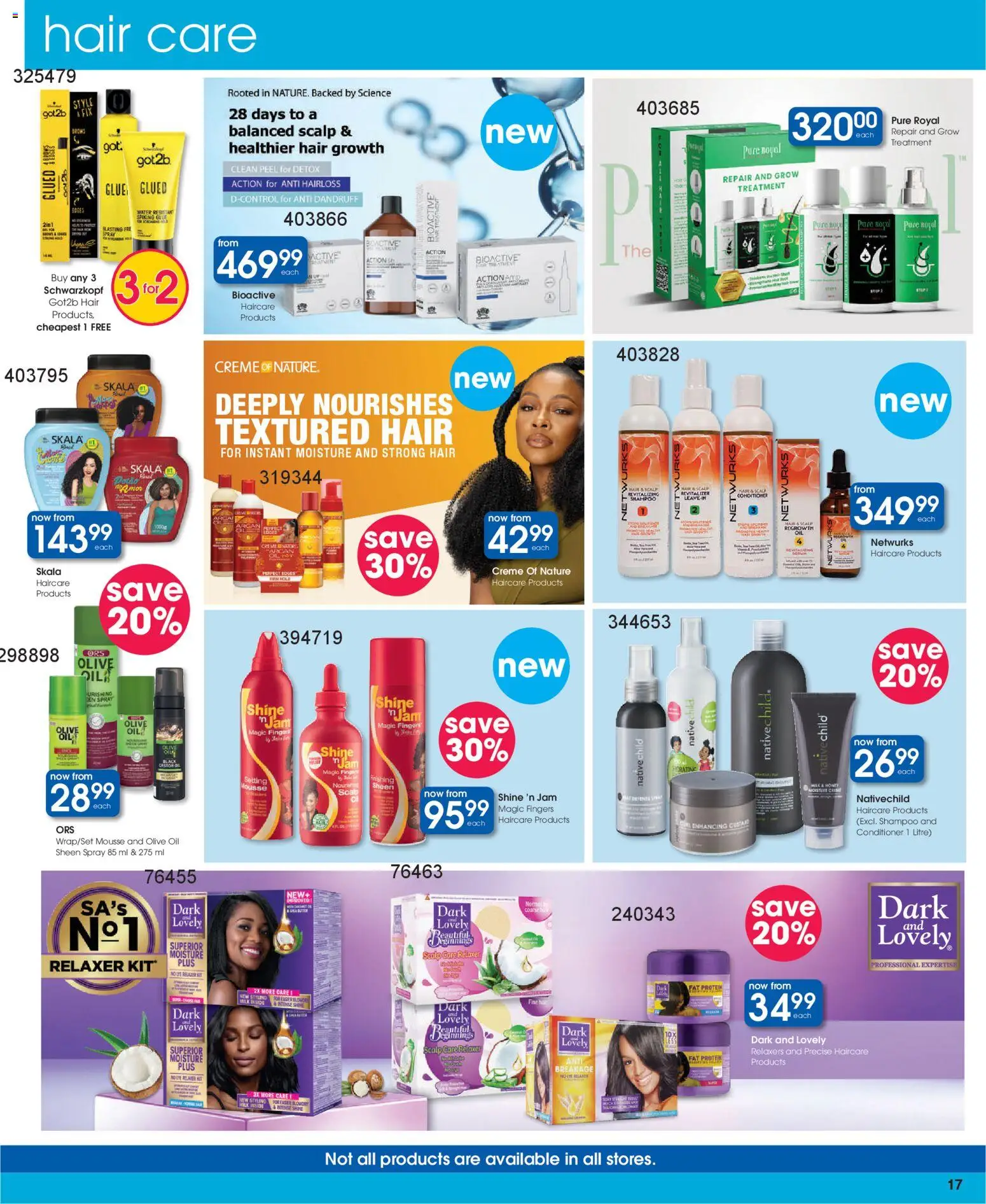 New Clicks catalogue – valid from 30.12.2025 | Page: 17 | Products: Detergente líquido, Shampoo, Conditioner, Relaxer