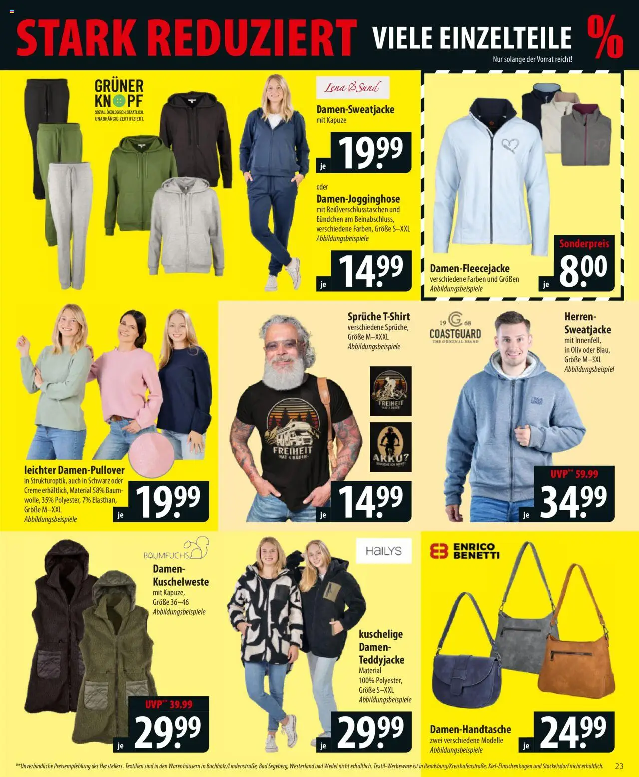 Famila Prospekt 	 - gültig ab dem 18.08.2025 | Seite: 23 | Produkte: Sweatjacke, Bad, Creme