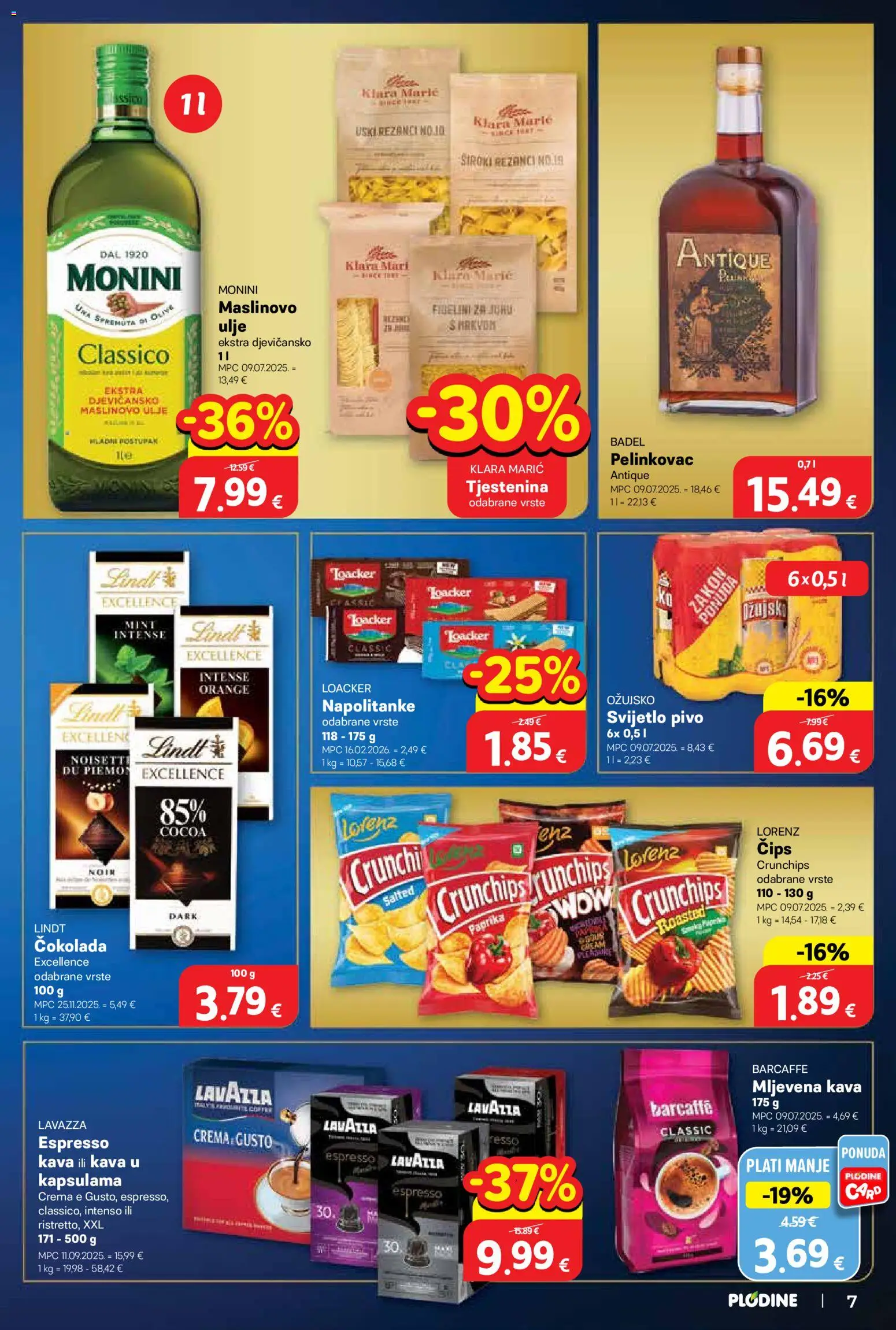 Plodine katalog | vrijedi od 04.03.2026 | Stranica: 7 | Proizvodi: Kava, Čokolada, Barcaffe, Čips