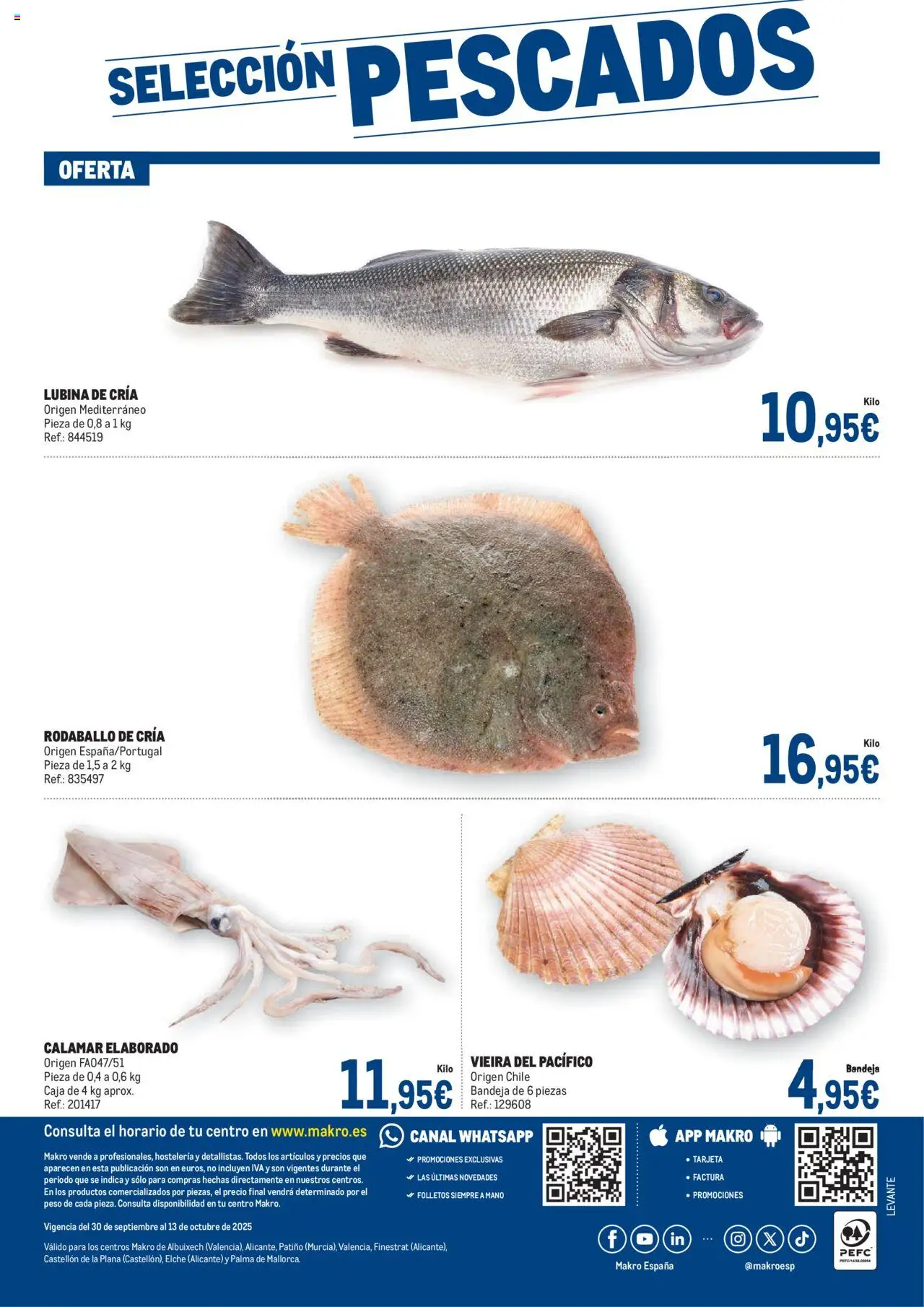 Makro - Fresco Levante │ válido desde el 30.09.2025 | Página: 4 | Productos: Peso, Bandeja, Caja