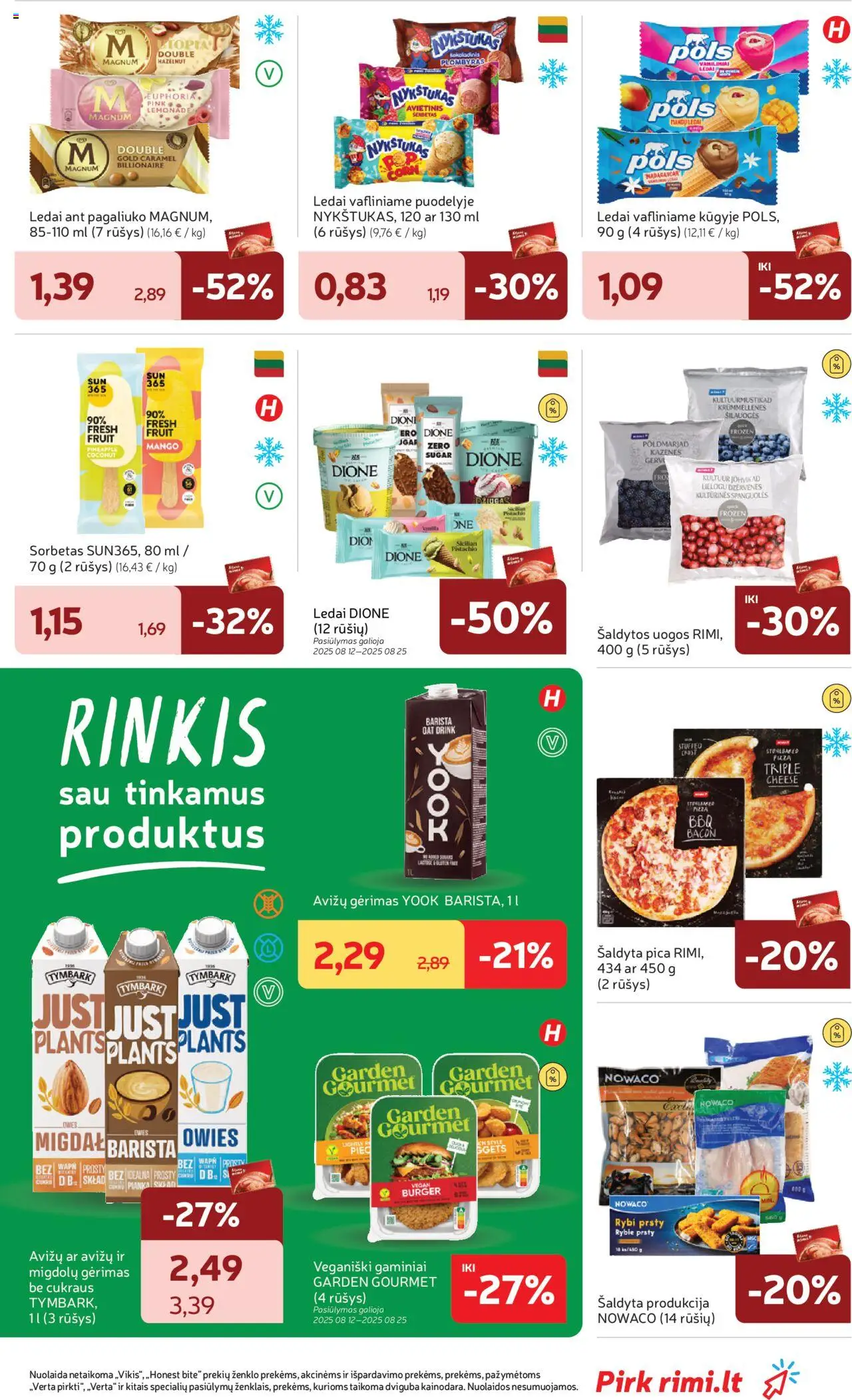 Rimi leidinys│galioja nuo 12.08.2025 | Puslapis: 17 | Prekių: Ledai, Plombyras, Pica