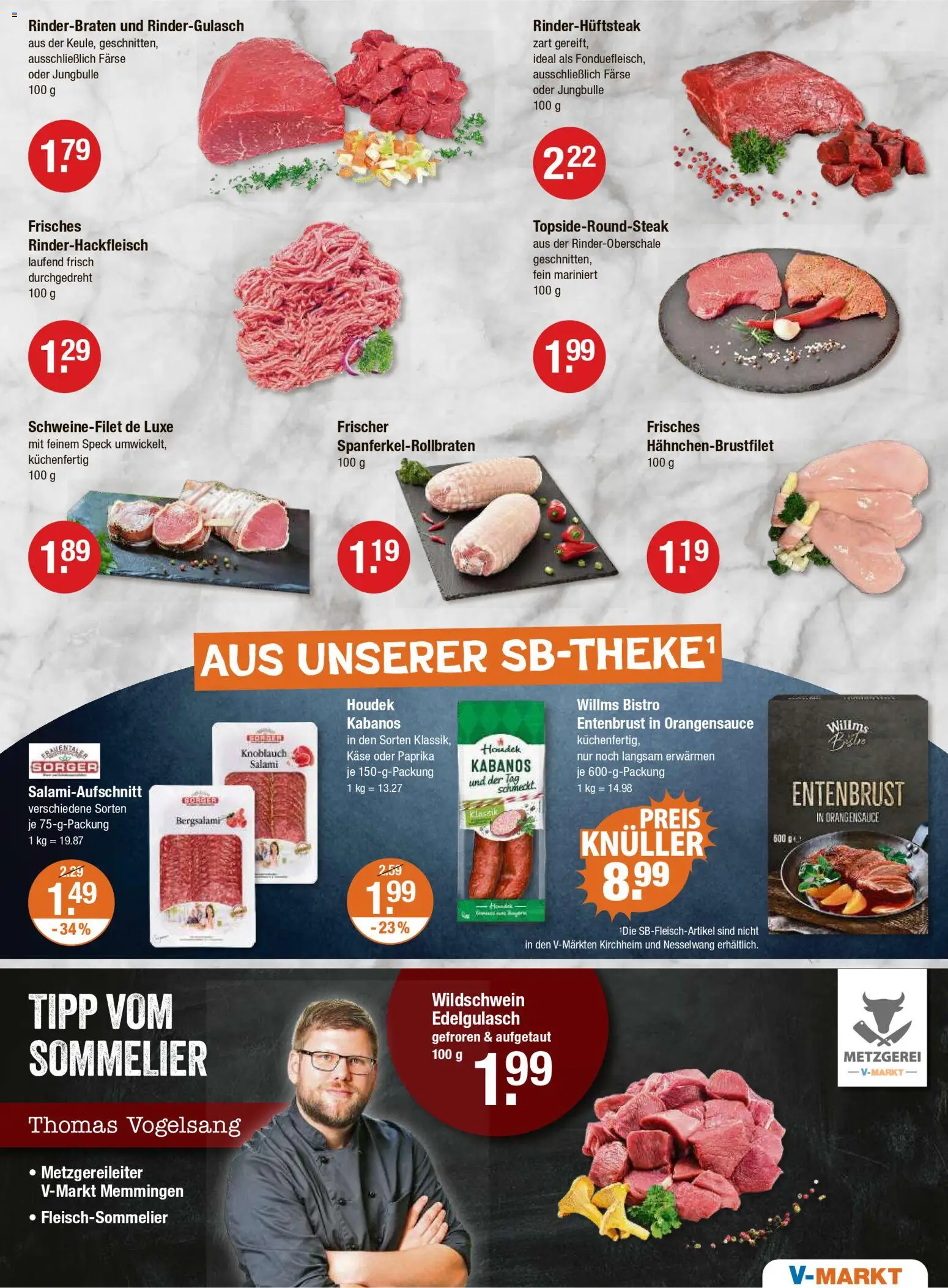 V-Markt - Schwaben / Oberbayern – gültig ab 18.12.2025 | Seite: 3 | Produkte: Rindergulasch, Paprika, Knoblauch, Salami