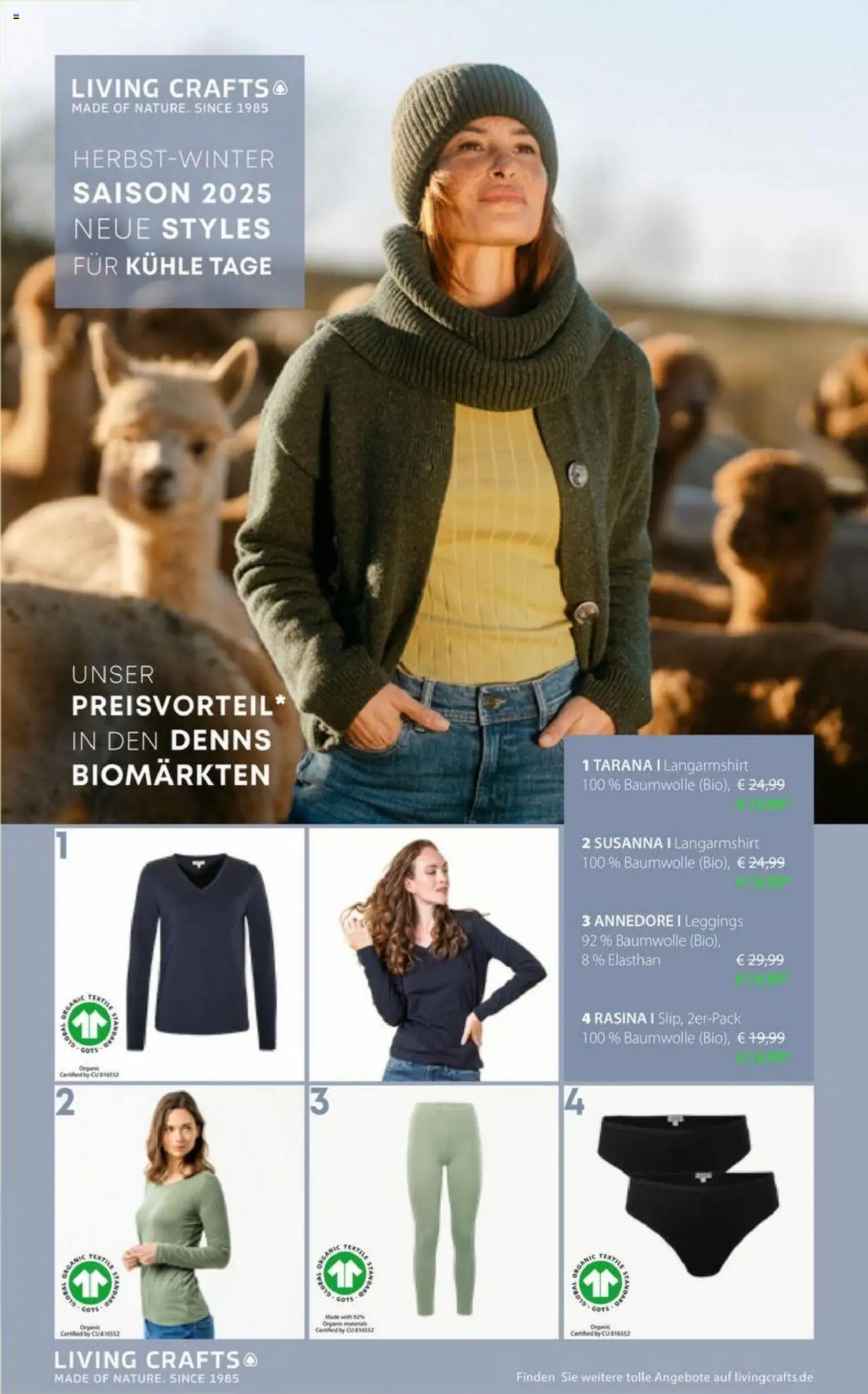 Denns BioMarkt Angebote - gültig ab dem 13.08.2025 | Seite: 12 | Produkte: Langarmshirt, Leggings