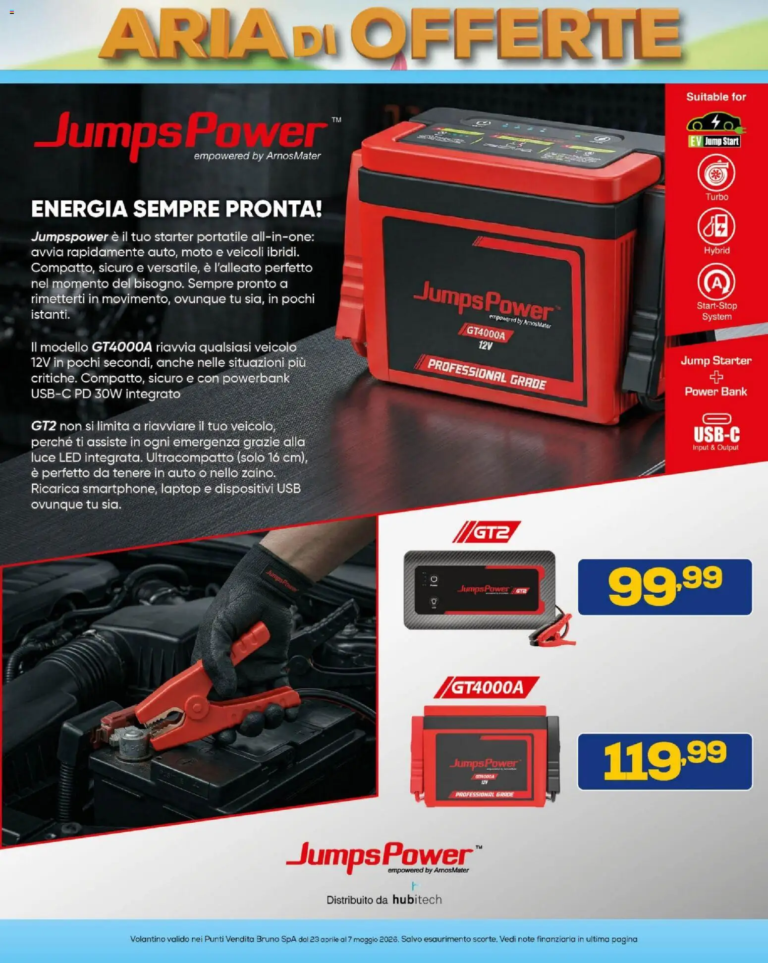 Volantino BRUNO del 23.04.2026 | Pagina: 40 | Prodotti: Power bank, Laptop, USB