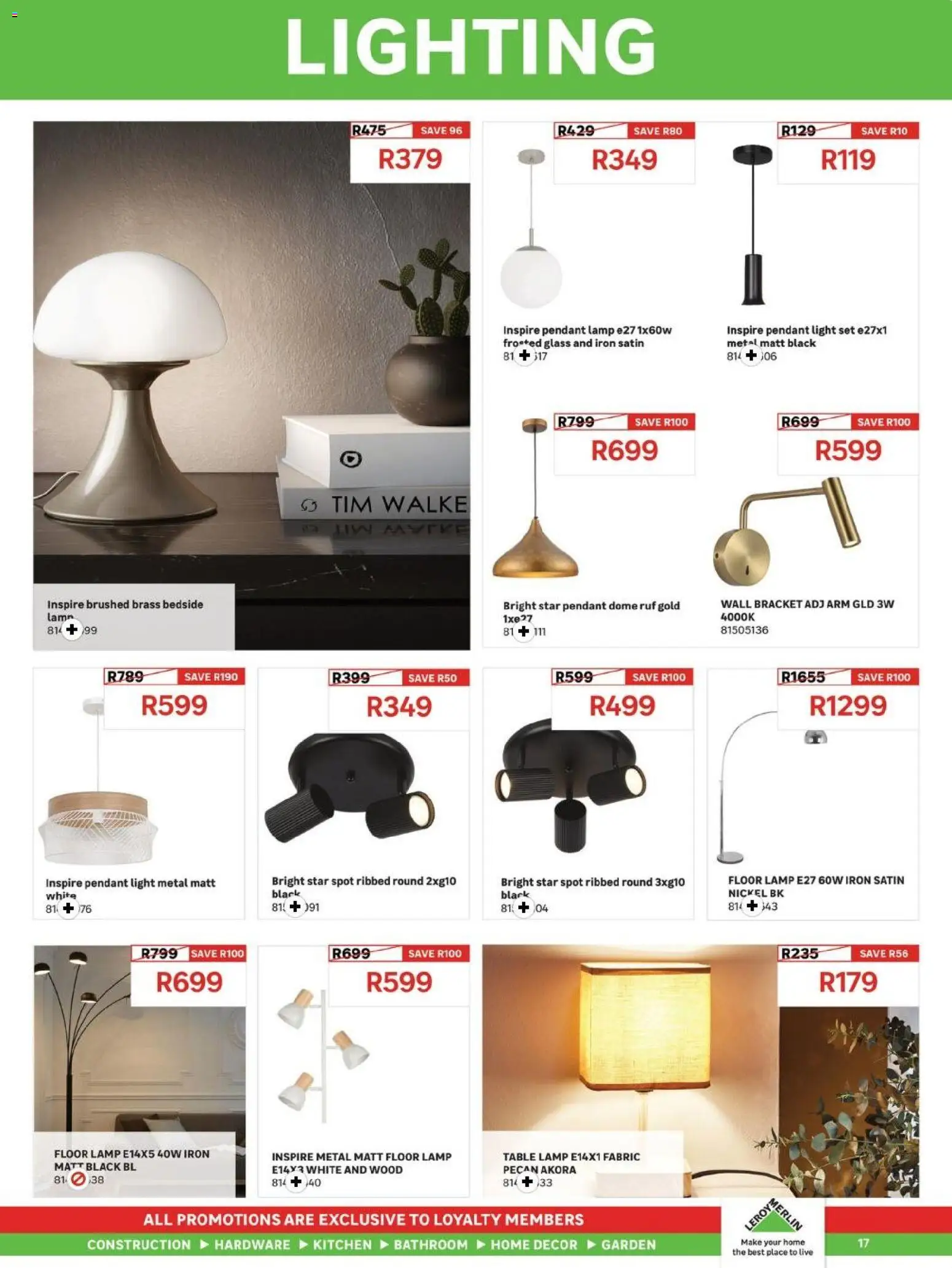 New Leroy Merlin catalogue – valid from 03.04.2026 | Page: 17 | Products: Iron, Table, Lamp, Light