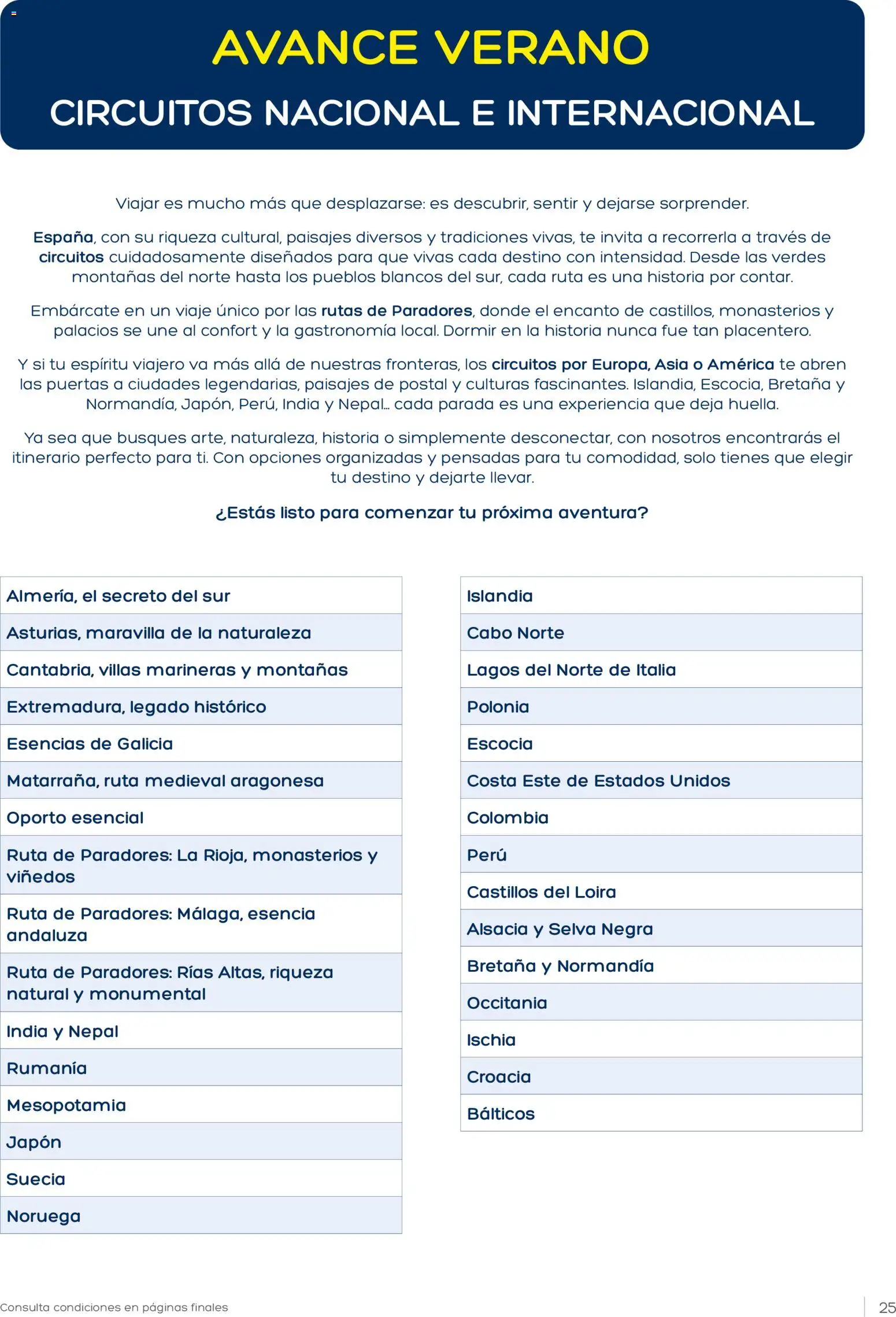 Viajes El Corte Inglés Vacaciones Económicas │ válido desde el 22.10.2025 | Página: 25 | Productos: Té