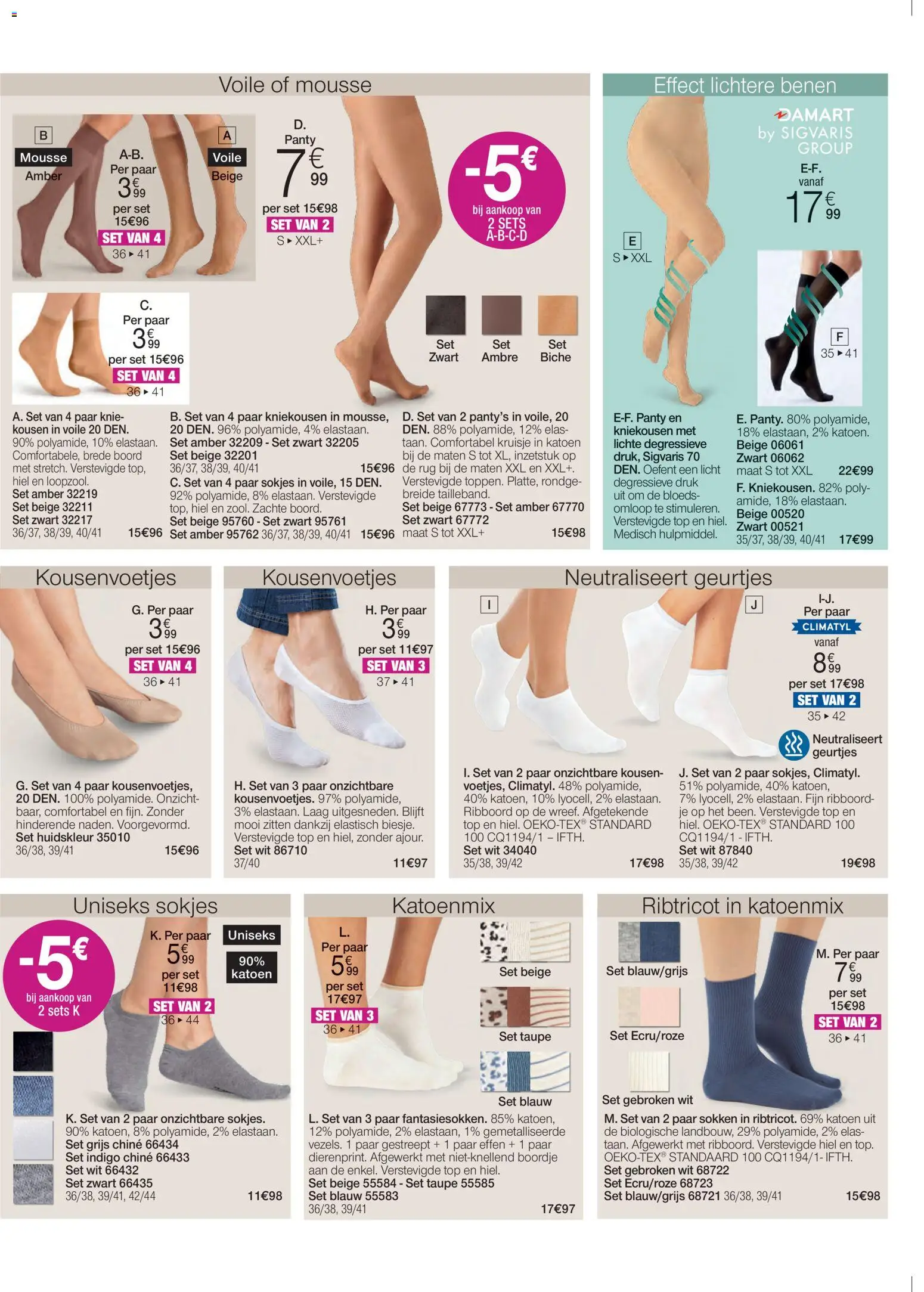 {H1} | Pagina: 42 | Producten: Panty, Sokken