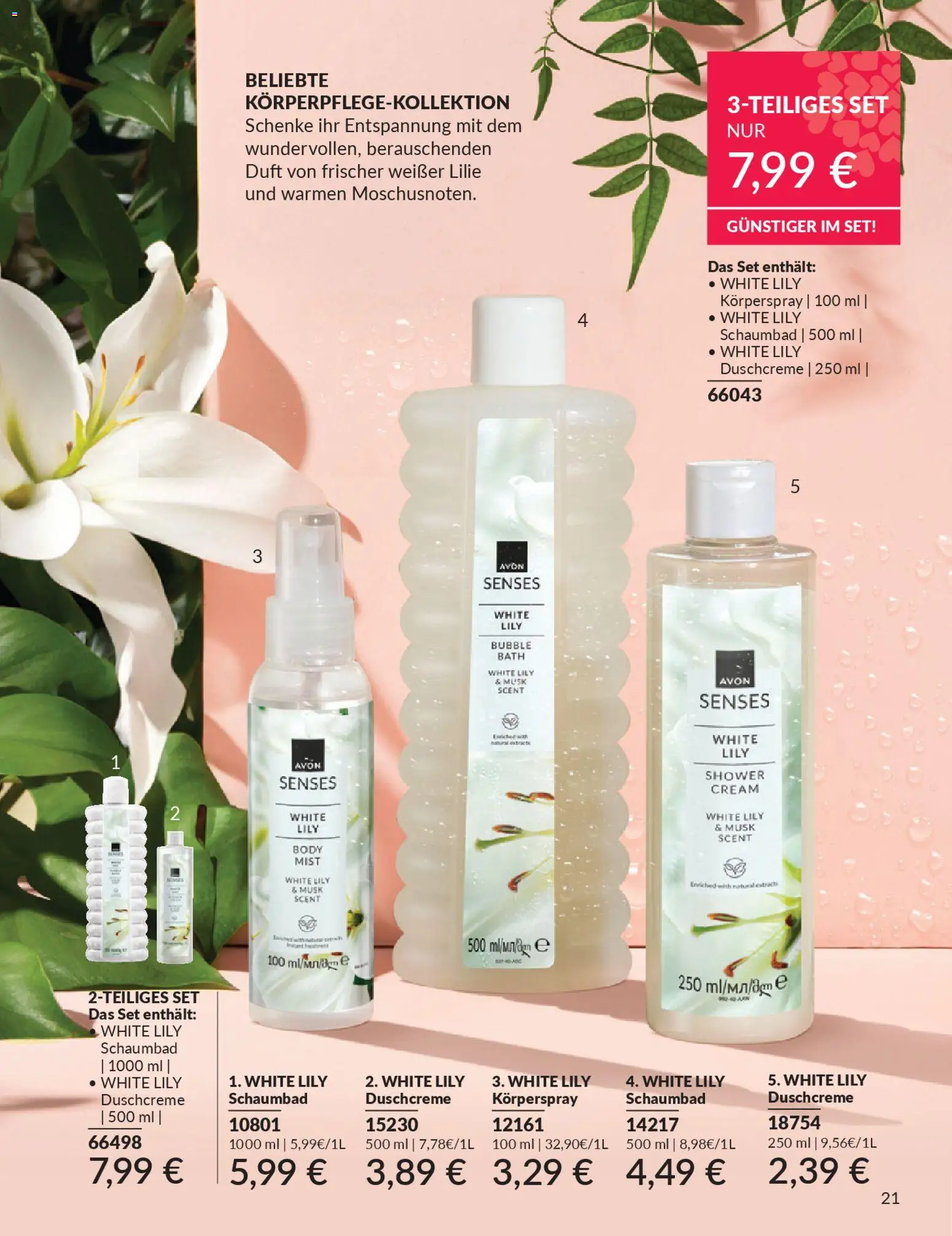 AVON Katalog März 2026 – gültig ab 01.03.2026 | Seite: 23 | Produkte: Duft, Duschcreme, Körperspray