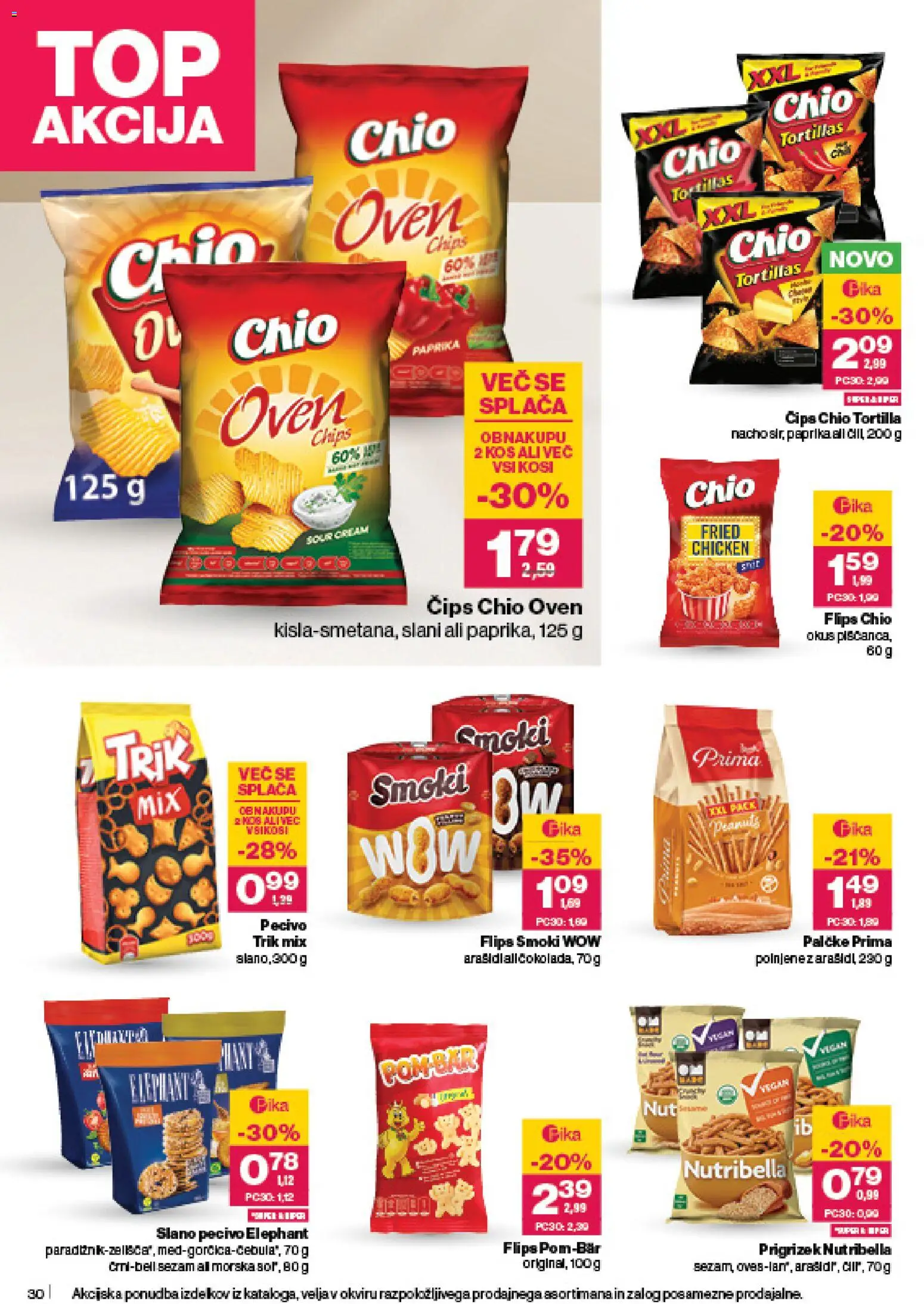 Novi Mercator katalog ponudbe – veljaven od 06.11.2025 | Stran: 32 | Izdelki: Paprika, Arašidi, Flips, Cips