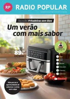 Pré-visualização Radio Popular - Folheto Especial Fritadeiras Sem Oleo válido de 14.07.2025