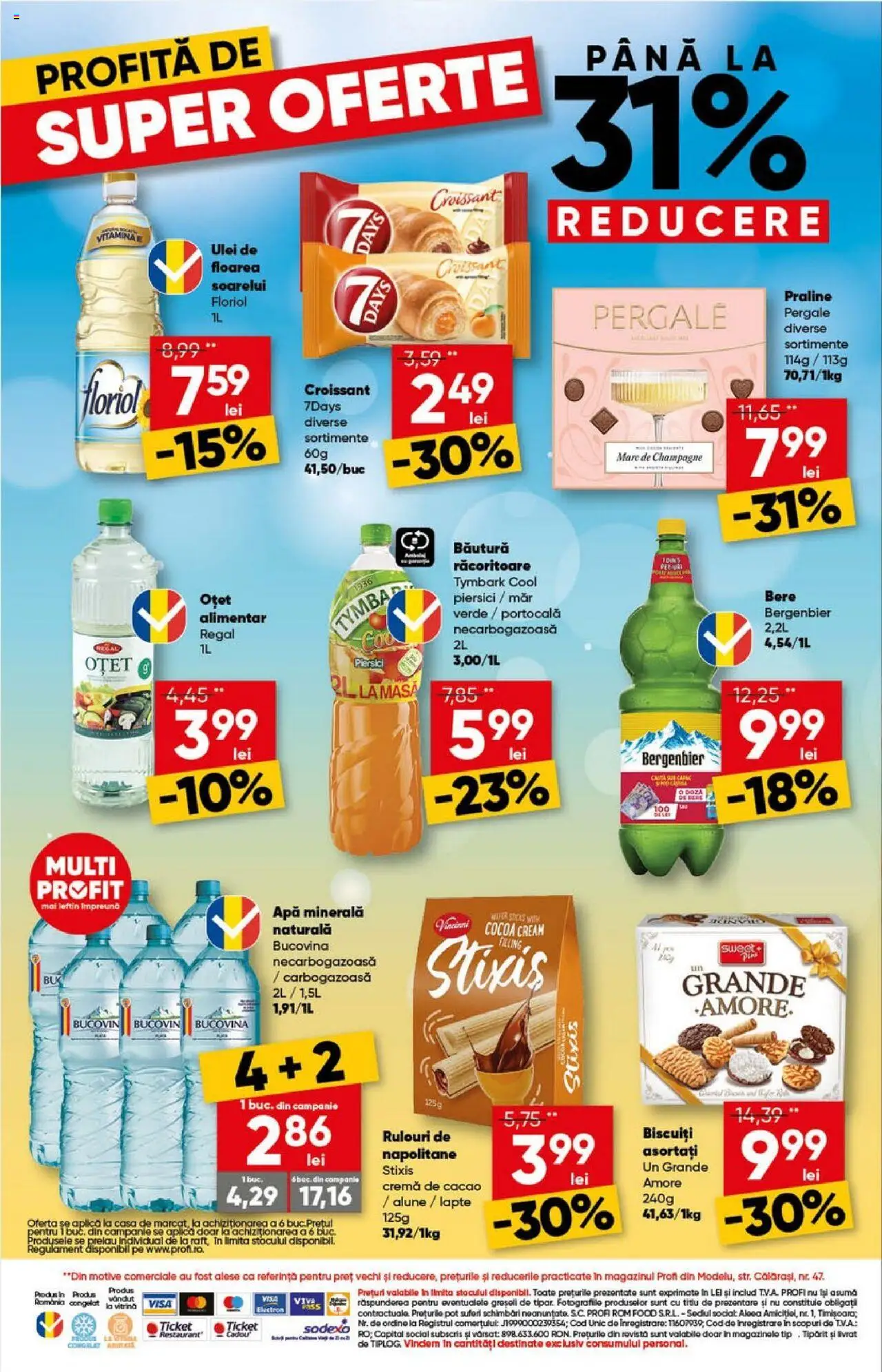 Catalog Profi Loco – valabil de la 09.07.2025 | Pagină: 12 | Produse: Praline, Oțet, Cacao, Apă