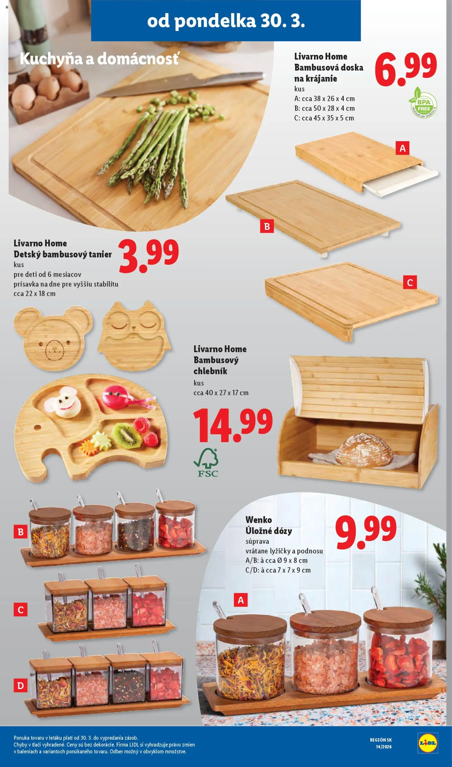 Nové Lidl akcie – leták je platný od 30.03.2026 | Strana: 65 | Produkty: Kuchyňa