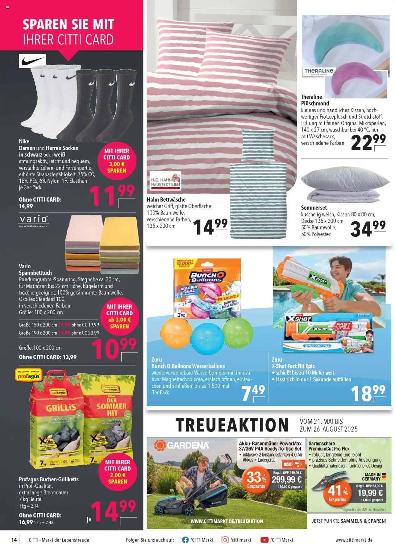 CITTI Markt Prospekt 	 - gültig ab dem 06.08.2025 | Seite: 16 | Produkte: Kissen, Decke, Bettwäsche, PC