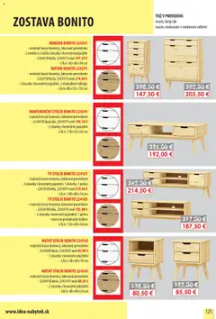 IDEA nábytok leták platný od 01.10.2025 | Strana: 125 | Produkty: Tv, Tv stolik, Nočný stolík, Botník