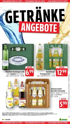 Schwarzwald-Sprudel Limonade, versch. Sorten, 12 x 0,7 L, zzgl. 3,30 Pfand ab 05.04.2026 gültig | Seite: 54 | Produkte: Orangen, Limonade, Orangensaft, Saft