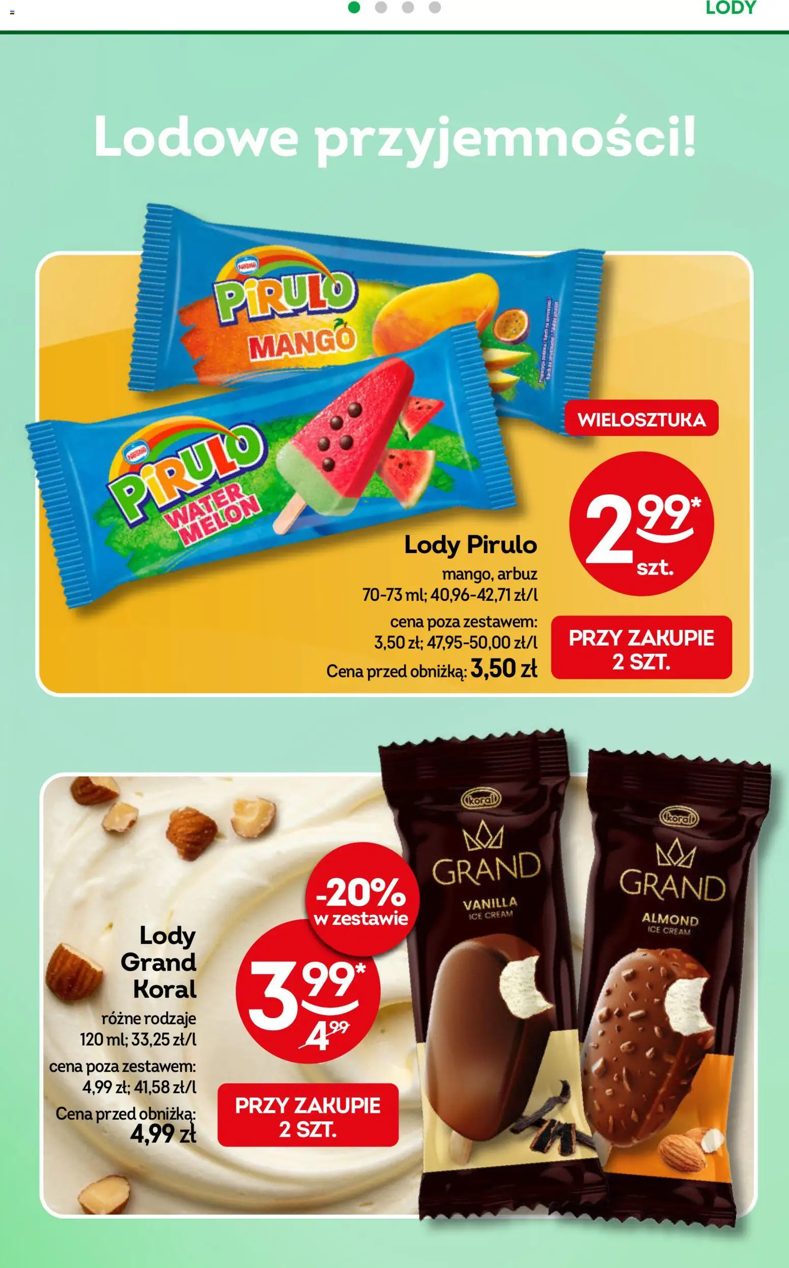 Żabka gazetka od 08.04.2026 | Strona: 46 | Produkty: Mango, Arbuz, Melon, Lody