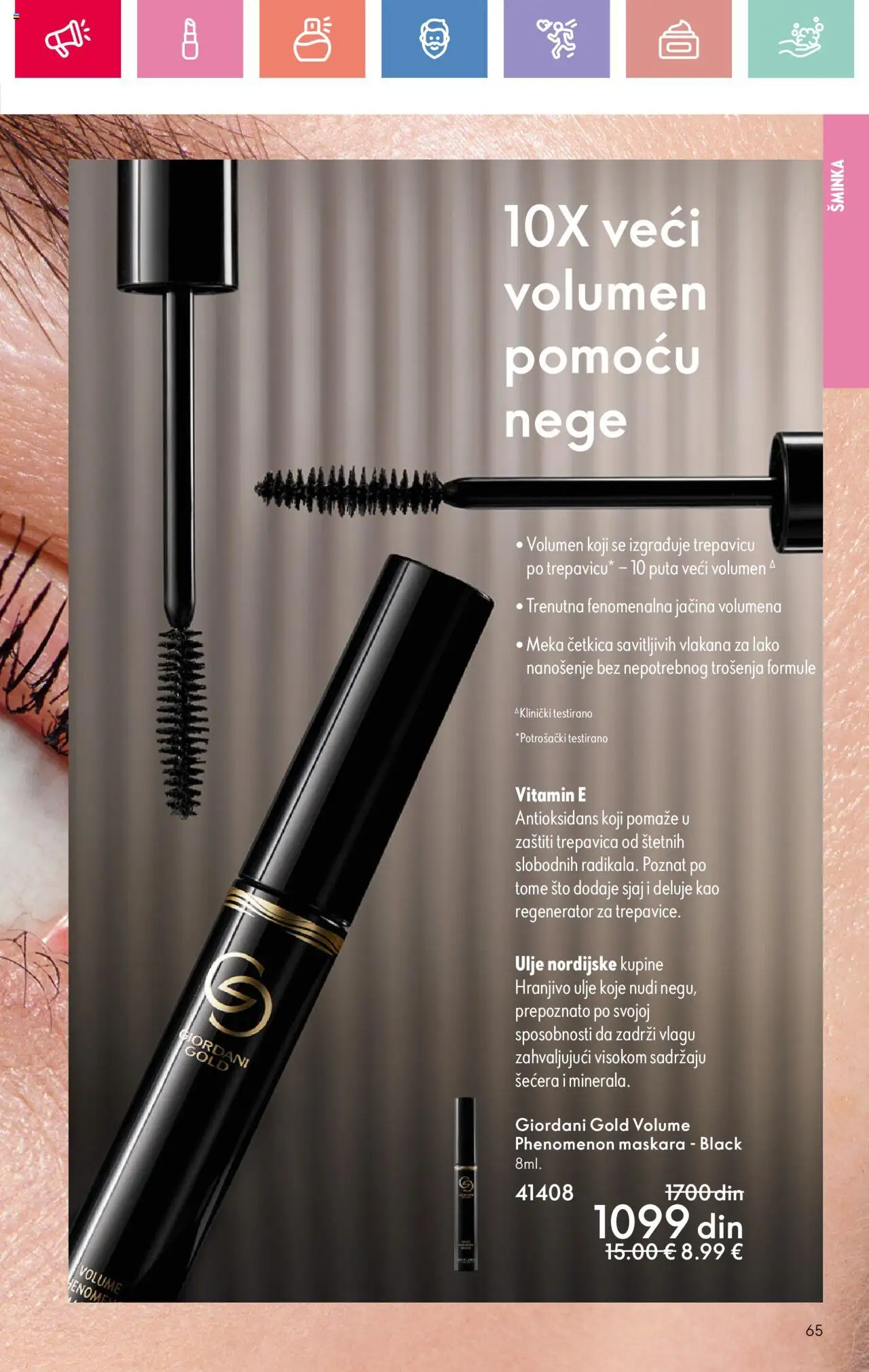 Oriflame katalog - važi od 22.06.2025 | Strana: 65 | Proizvode: Sto, Šminka, Maskara, Ulje