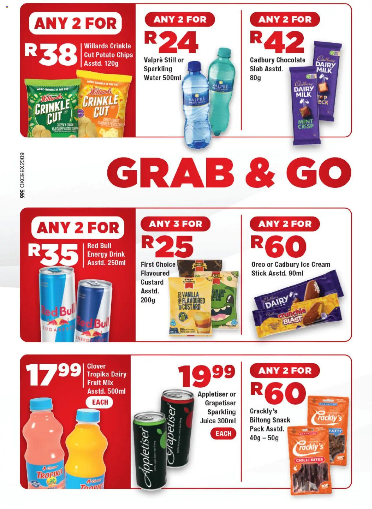 New OK Foods catalogue – valid from 06.10.2025 | Page: 2 | Products: Chocolate, Chips, Cream, Fruit