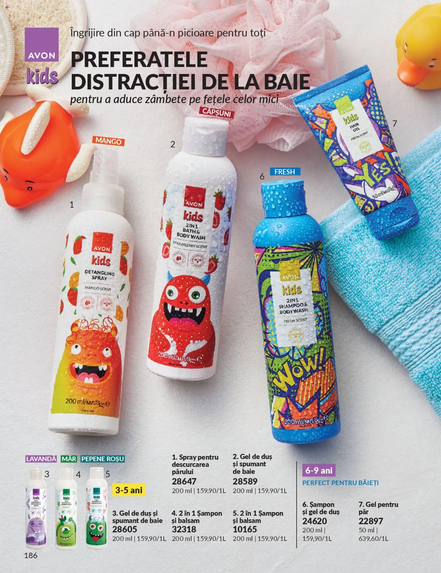 Noul catalog Avon – valabil de la 01.02.2026 | Pagină: 188 | Produse: Body, Șampon, Mango, Gel pentru păr
