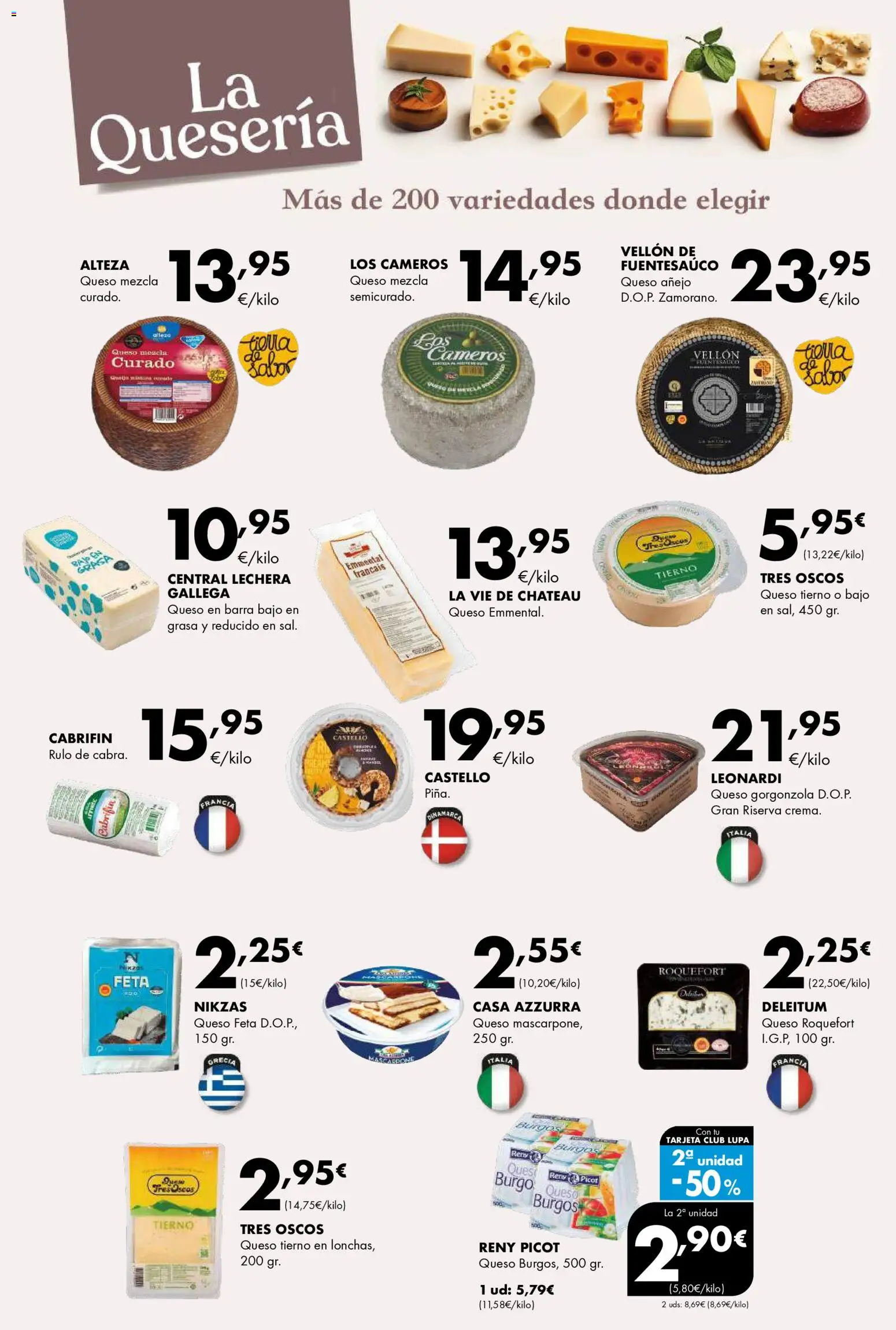 Lupa Supermercados folleto │ válido desde el 09.04.2026 | Página: 3 | Productos: Queso, Piña, Té
