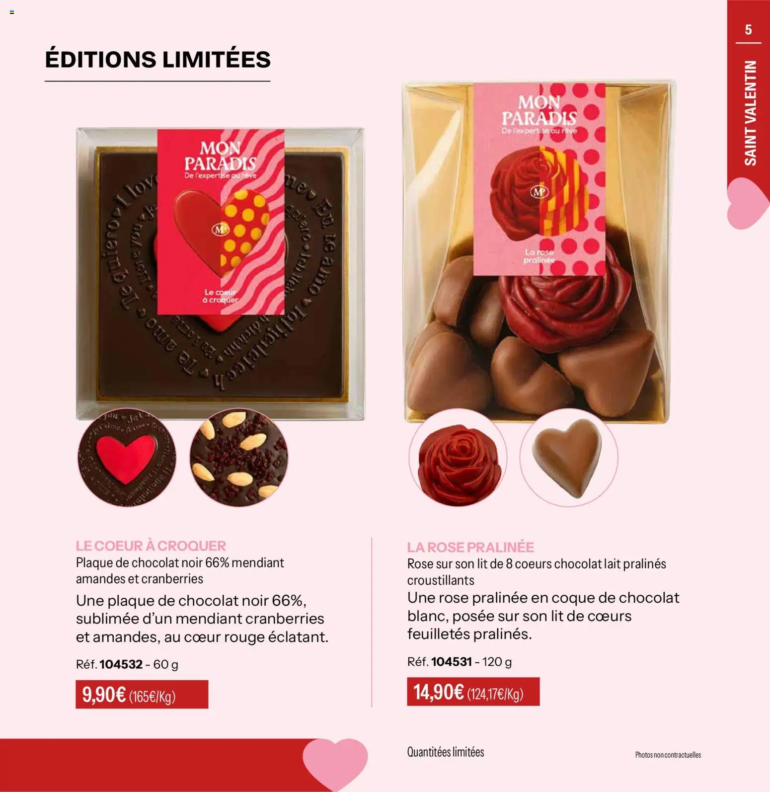 {H1} | Page: 5 | Produits: Lit, Lait, Chocolat, Amandes