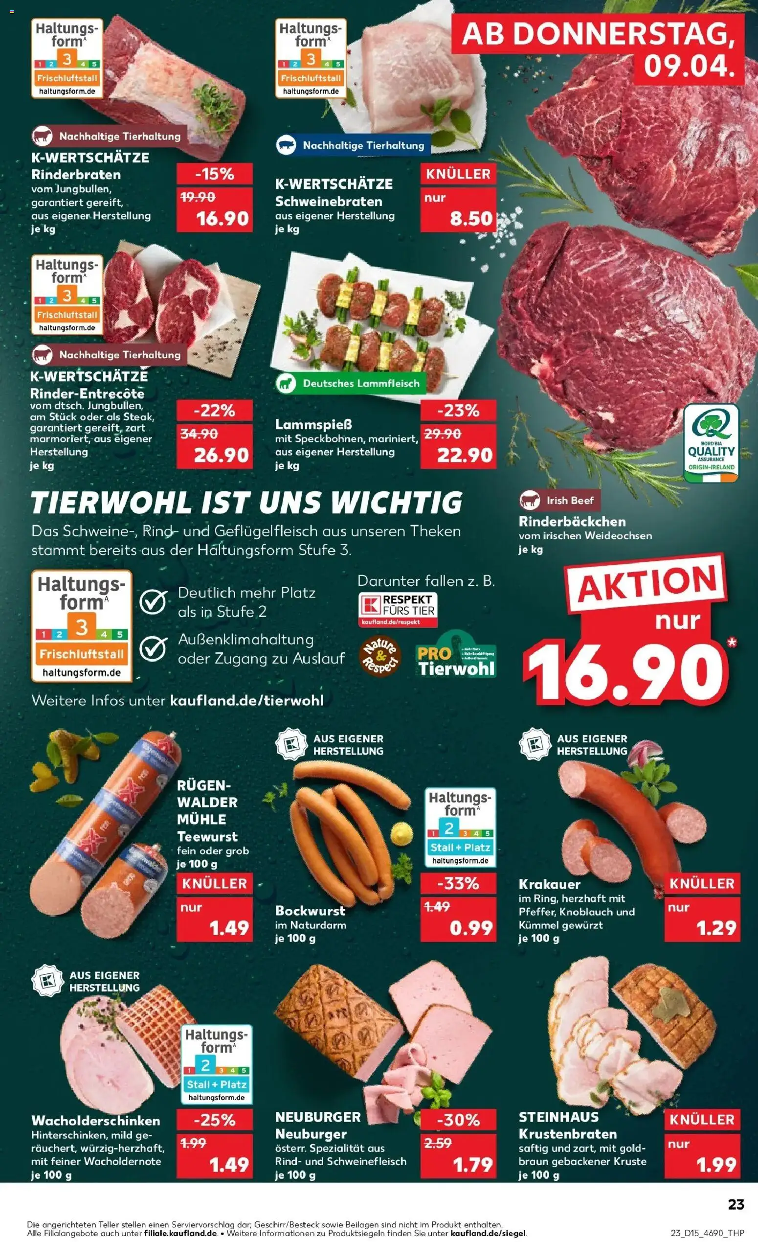 Kaufland Prospekt Vilshofen An Der Donau	 – gültig ab 07.04.2026 | Seite: 35 | Produkte: Bockwurst, Mühle, Krustenbraten, Schweinefleisch