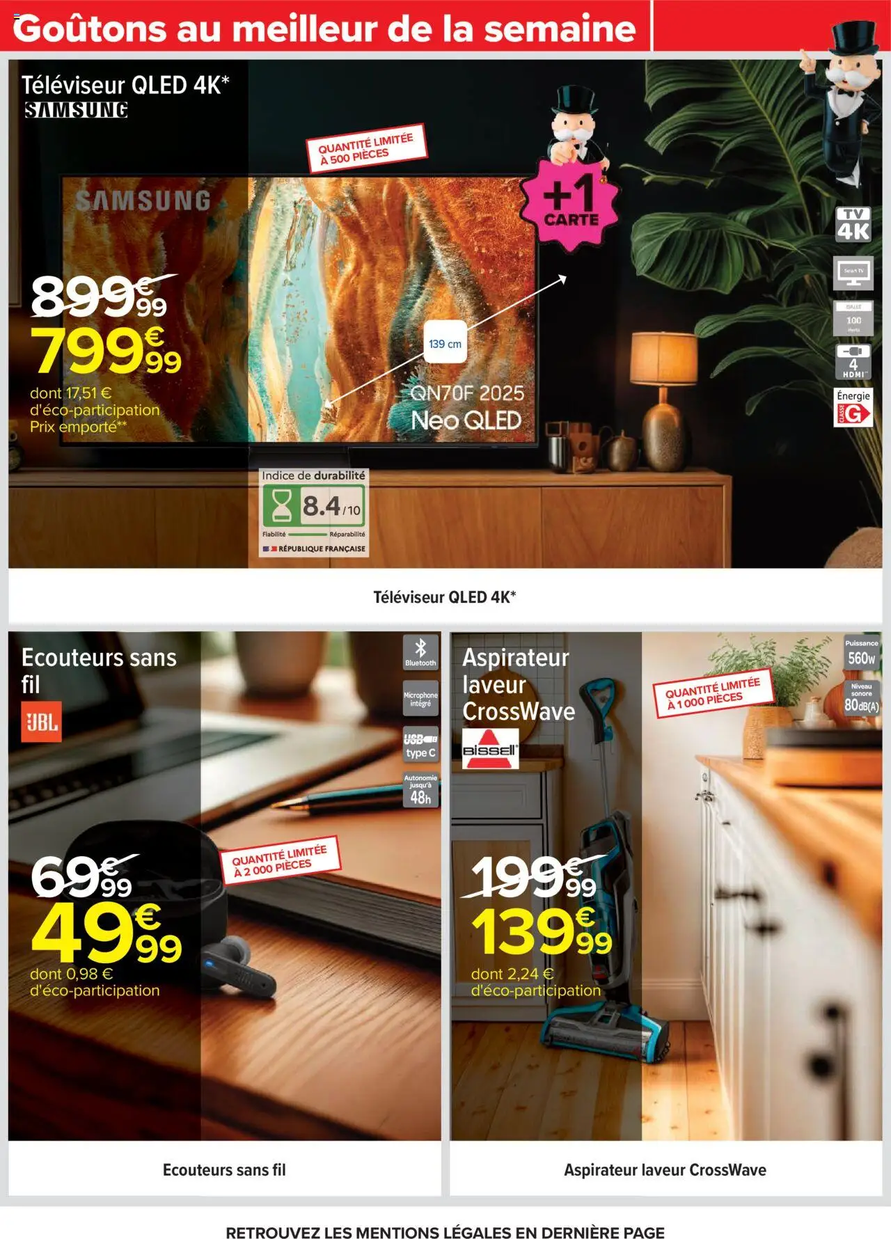  | Page: 94 | Produits: Écouteurs, Aspirateur, Televiseur, Smart TV