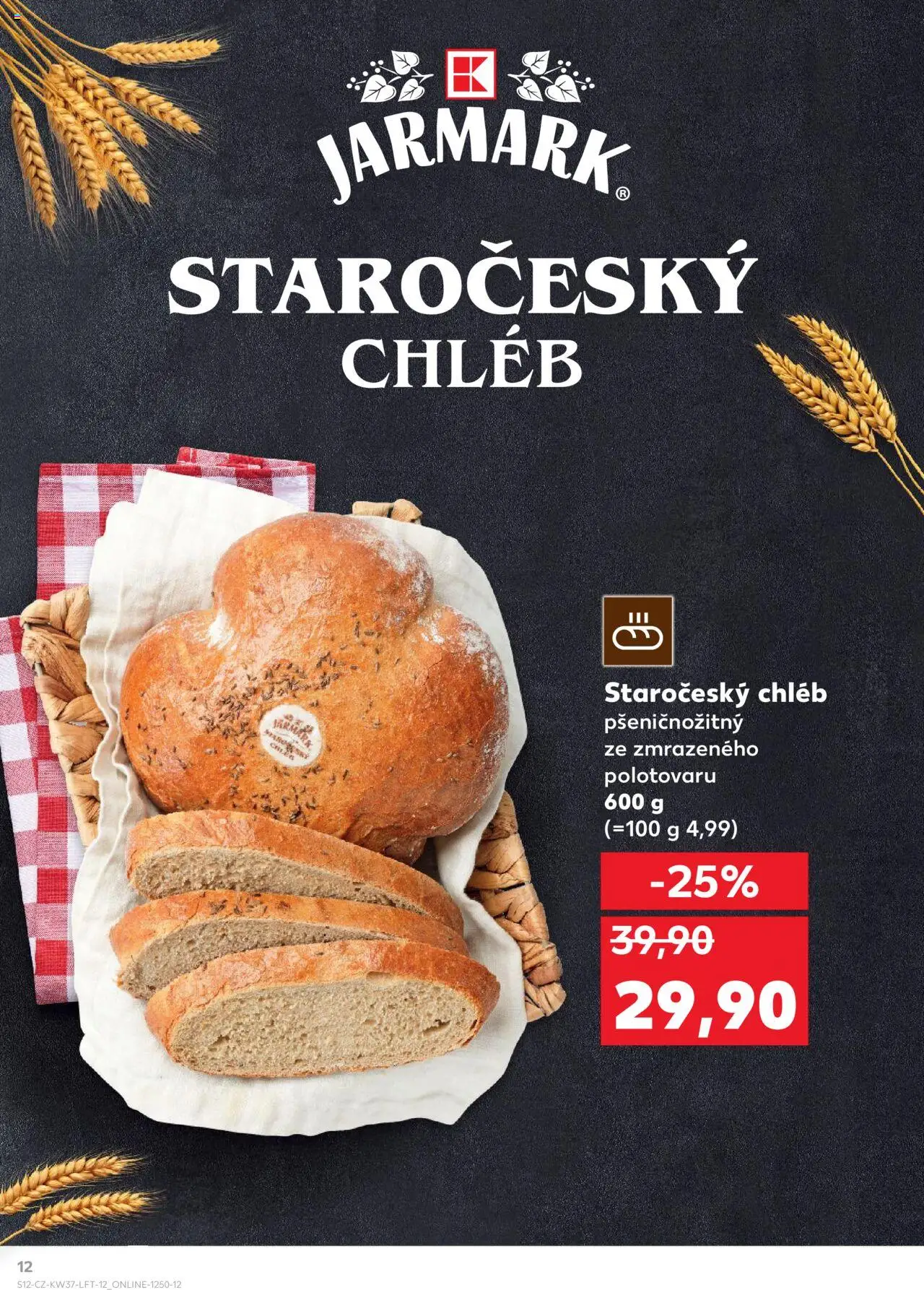 Kaufland leták od 10.09.2025 | Strana: 12 | Produkty: Chléb