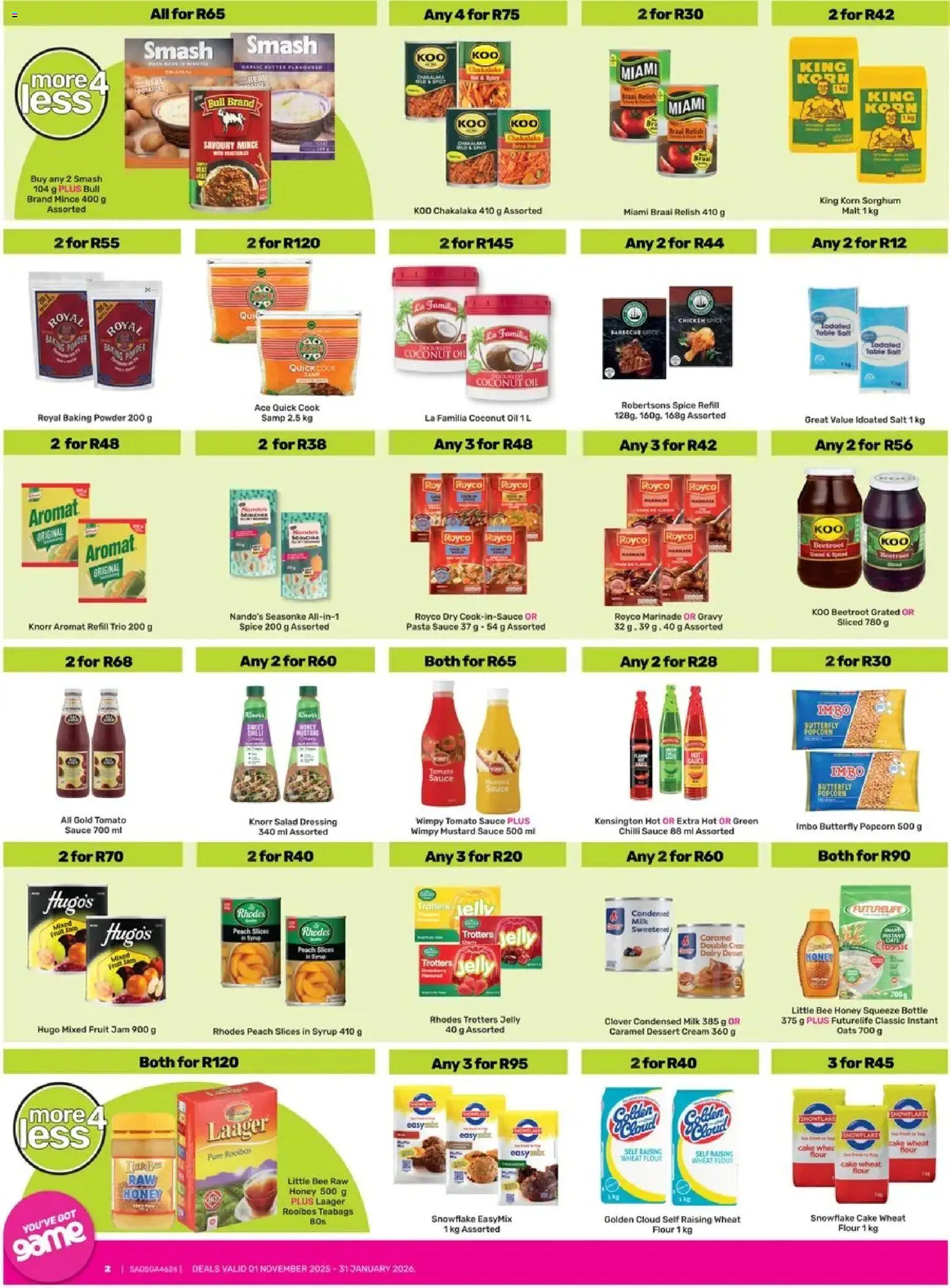 Game - More 4 Less valid from 01.11.2025 | Page: 2 | Products: Hajvasaló, Jastučnica, Oil, Peach