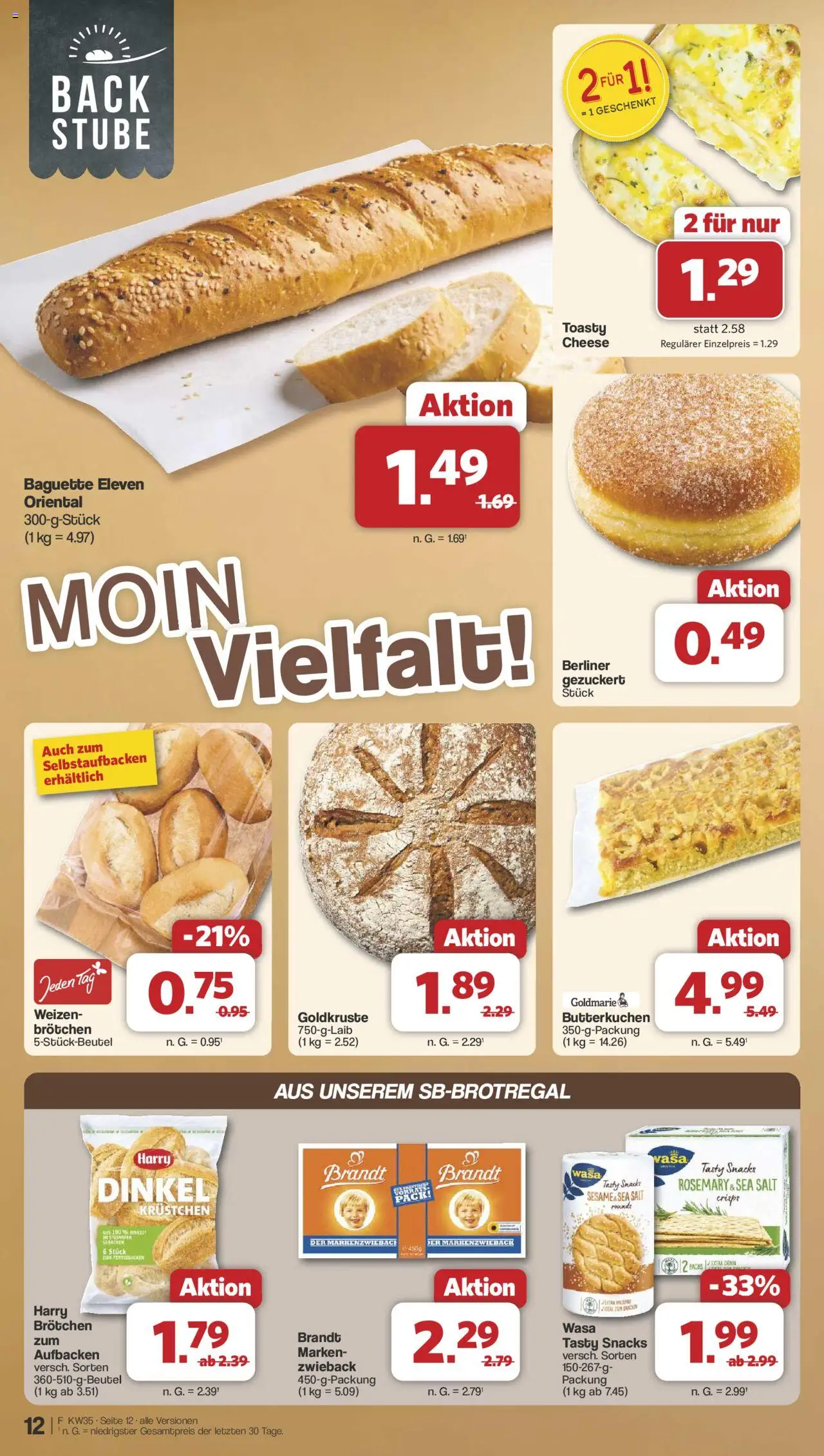 Famila Nordwest Prospekt 	 - gültig ab dem 25.08.2025 | Seite: 14 | Produkte: Berliner, Baguette
